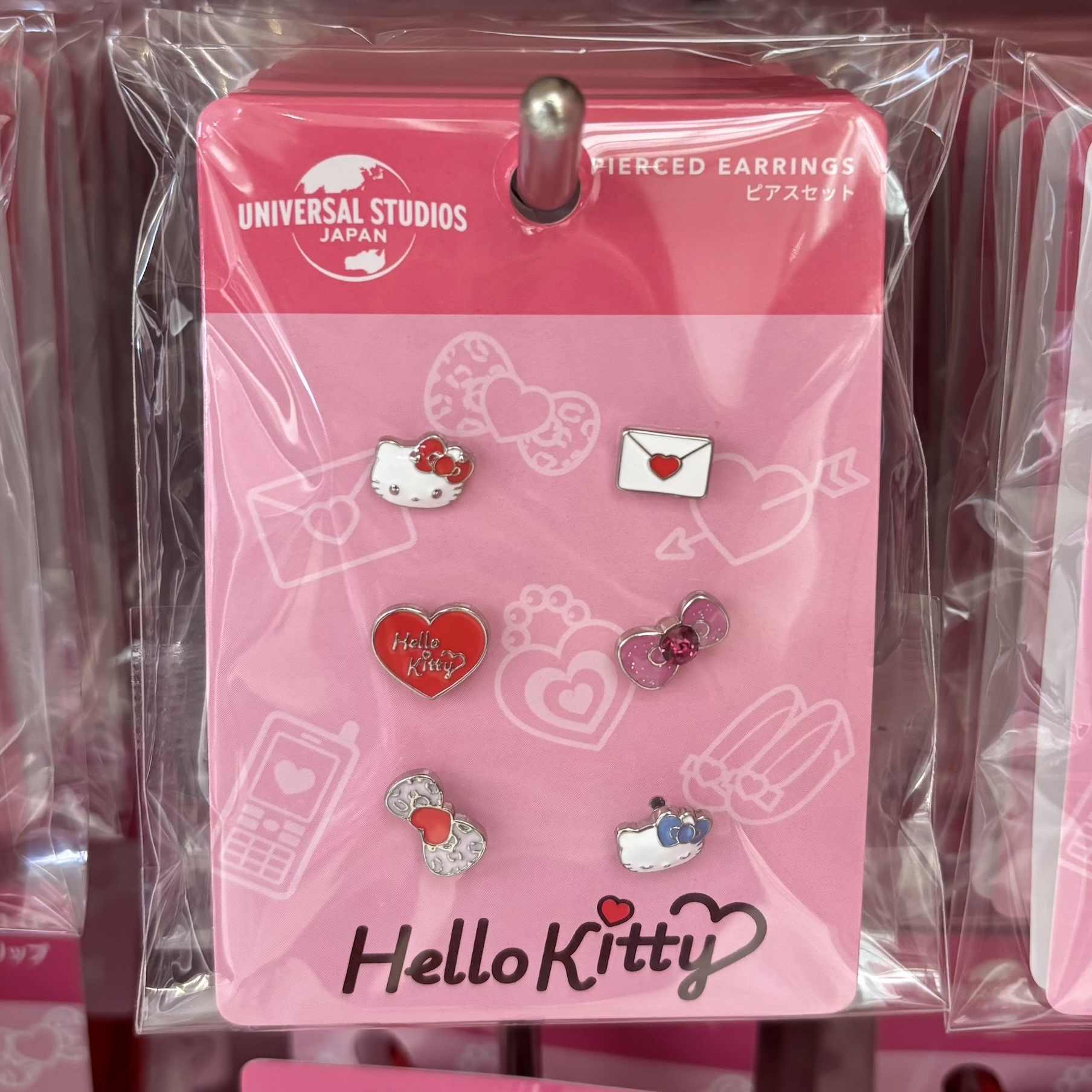 【訂貨】USJ Hello Kitty 耳環 6pcs set