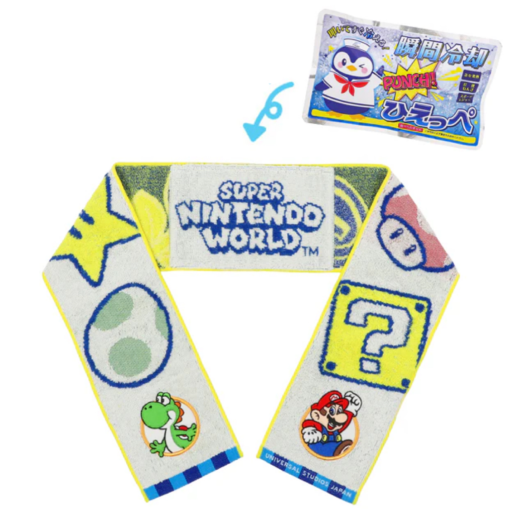 【訂貨】USJ Mario & Yoshi 掛頸毛巾