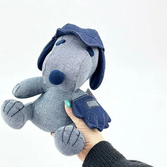 Edwin x Snoopy 牛仔布棒球公仔