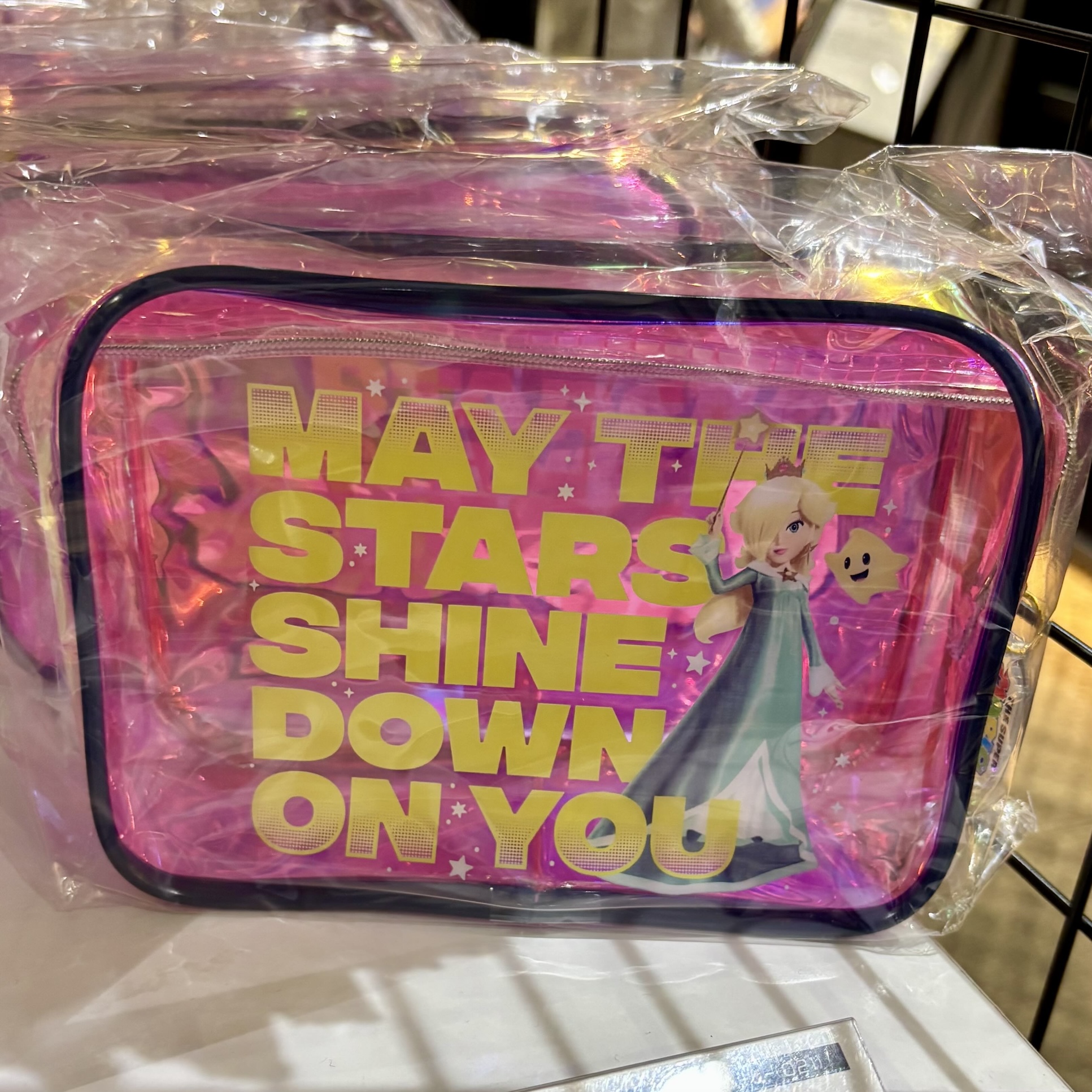 【訂貨】The Super Mario Galaxy Movie 劇場限定商品 - 透明收納袋 化妝袋