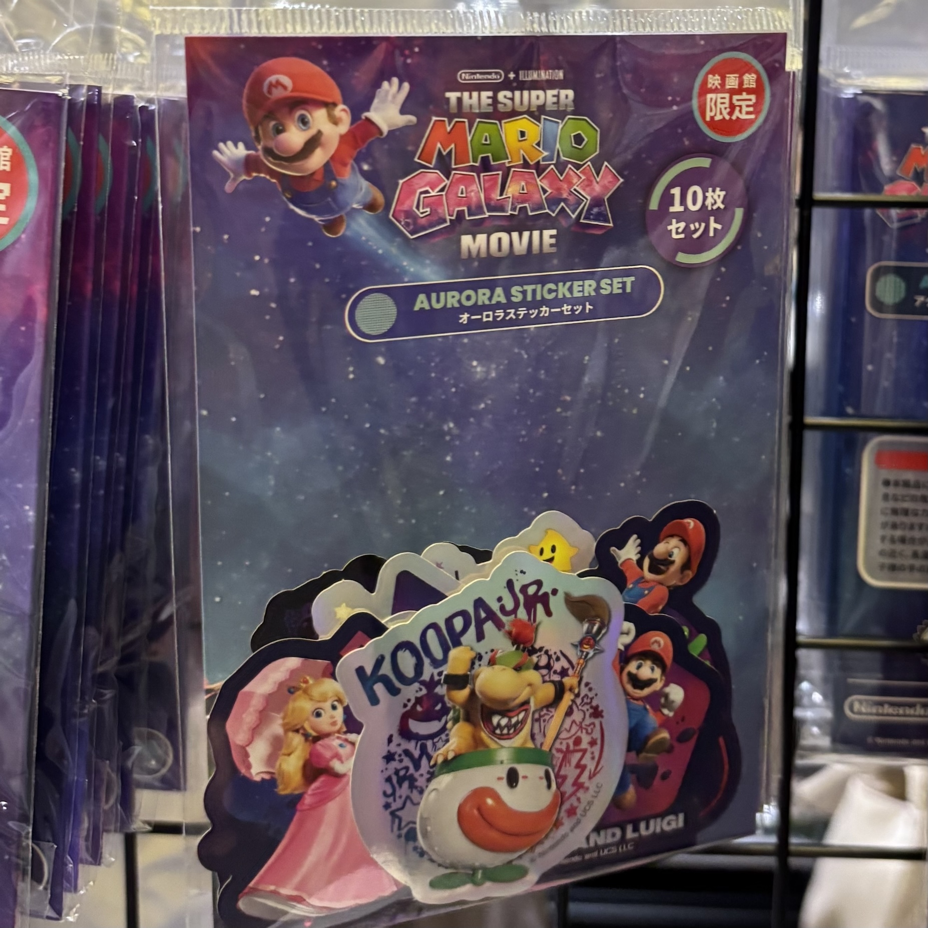 【訂貨】The Super Mario Galaxy Movie 劇場限定商品 - 幻彩貼紙 10pcs