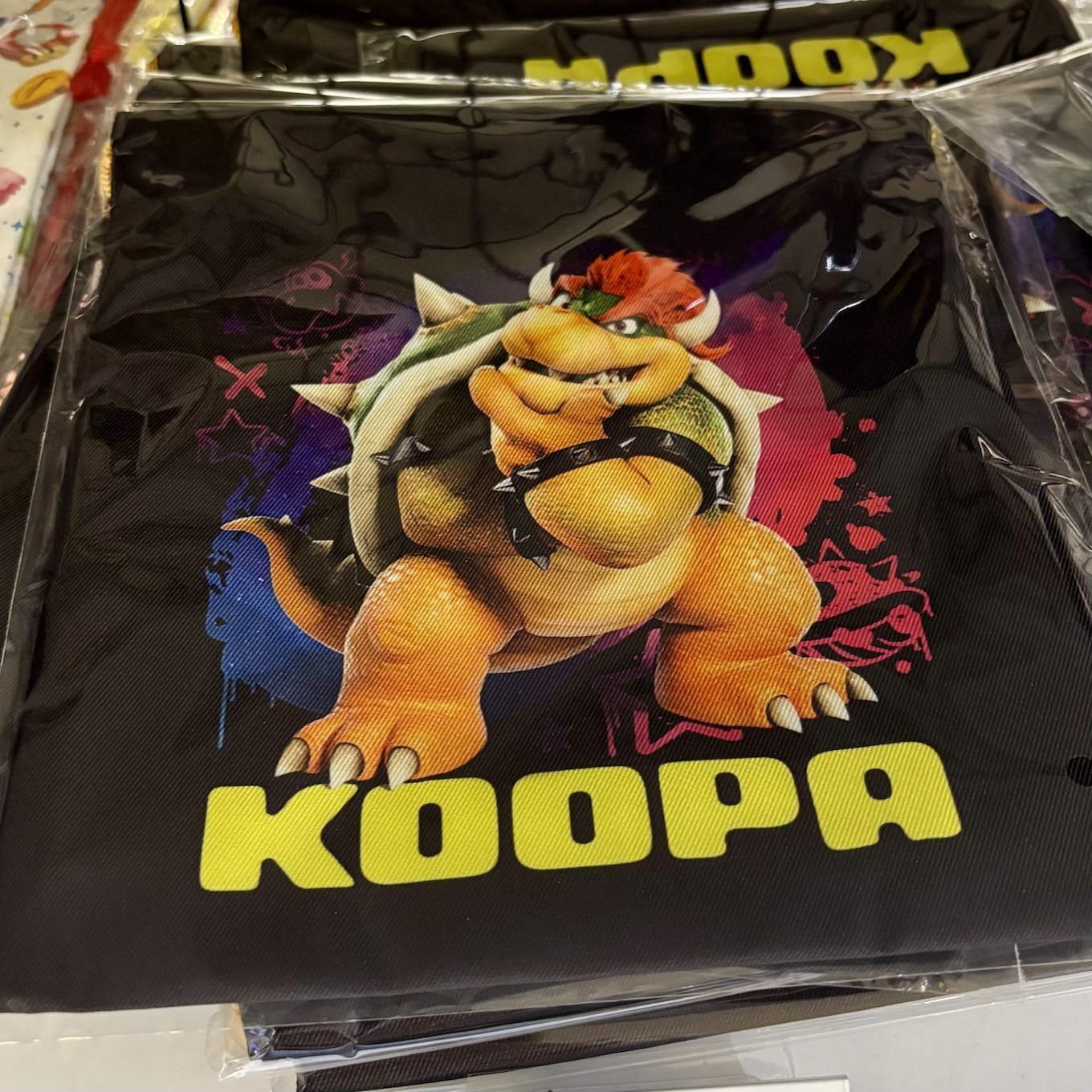 【訂貨】The Super Mario Galaxy Movie 劇場限定商品 - 庫巴 Jr. 索繩袋