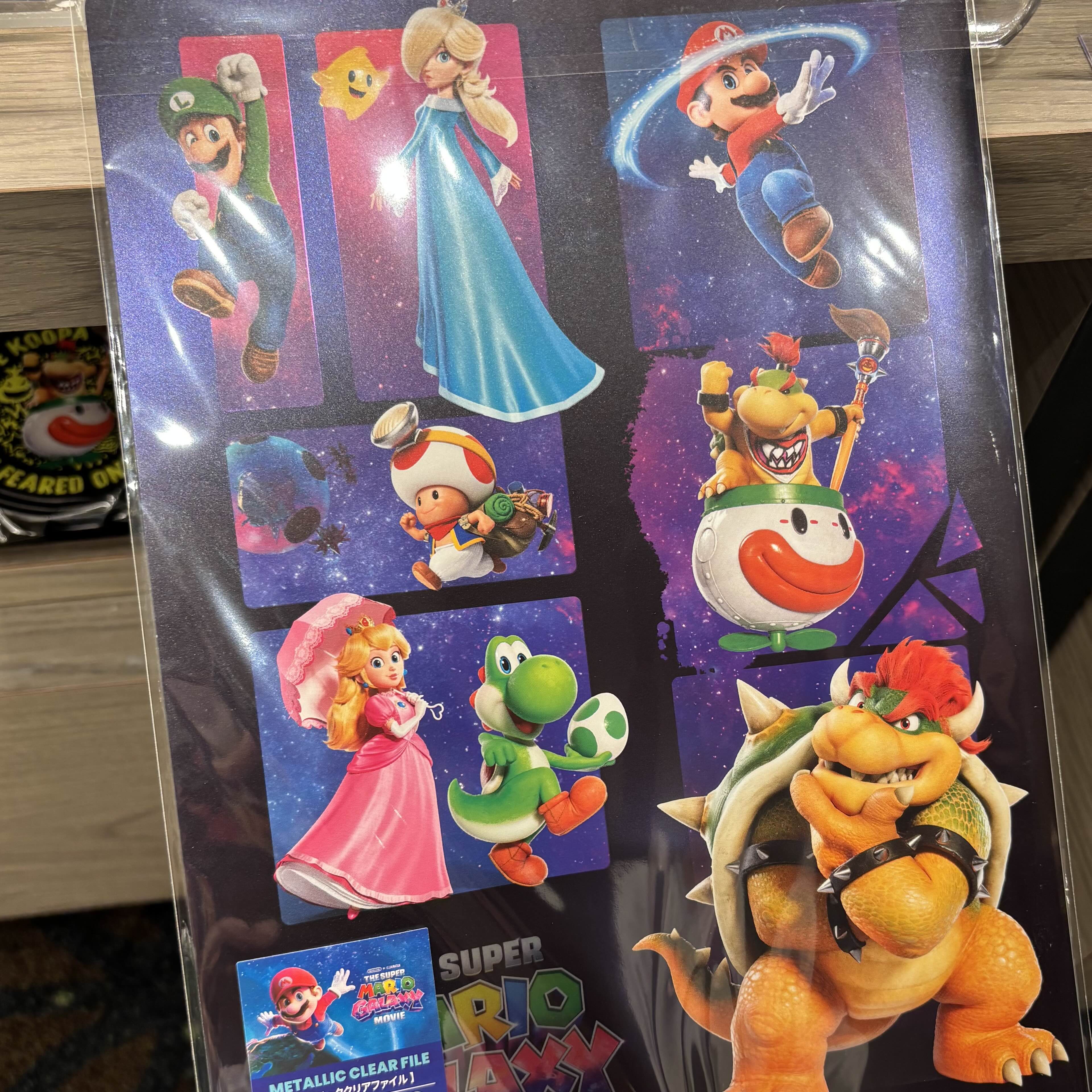 【訂貨】The Super Mario Galaxy Movie 劇場限定商品 - Metallic Clear File