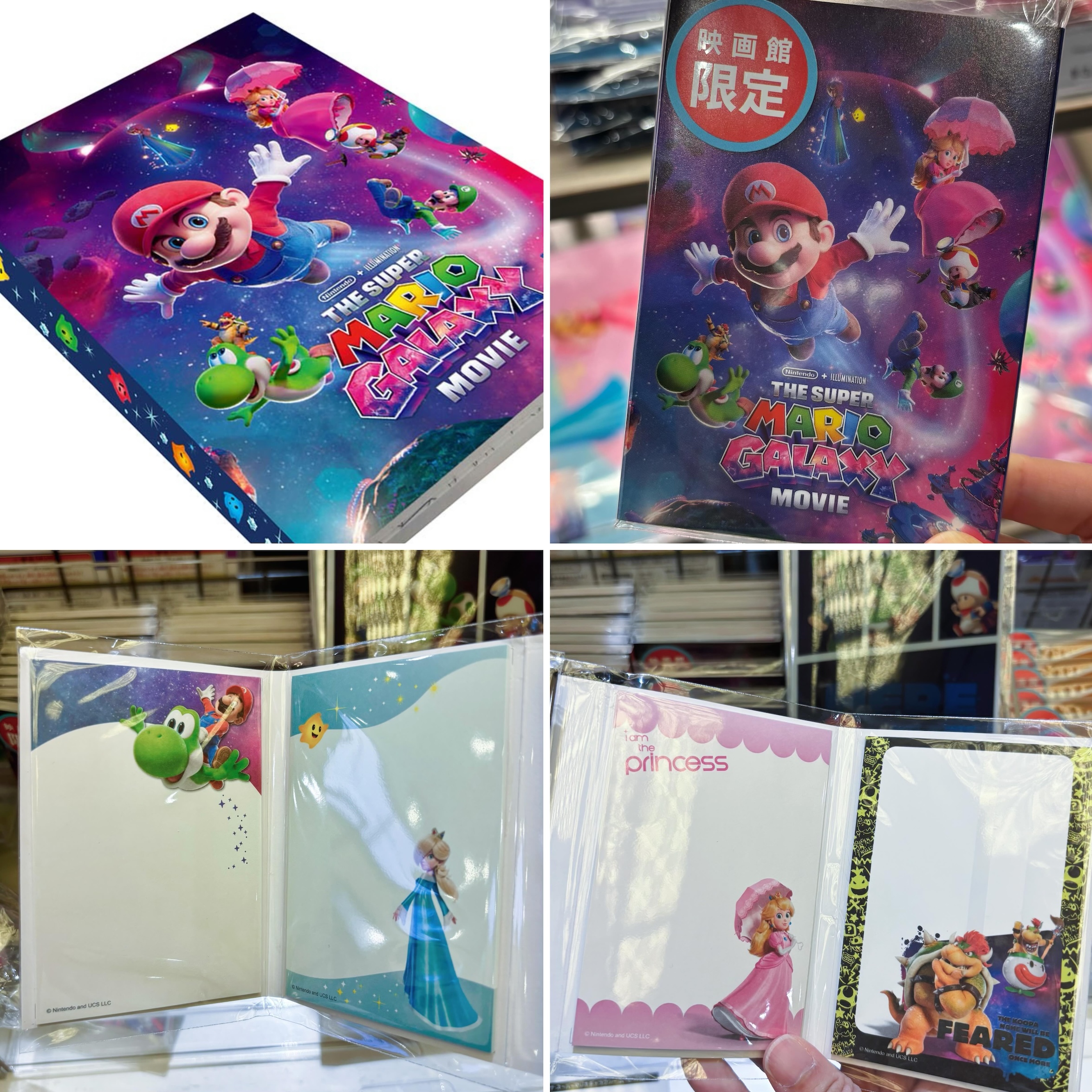 【訂貨】The Super Mario Galaxy Movie 劇場限定商品 - 翻頁式便條本