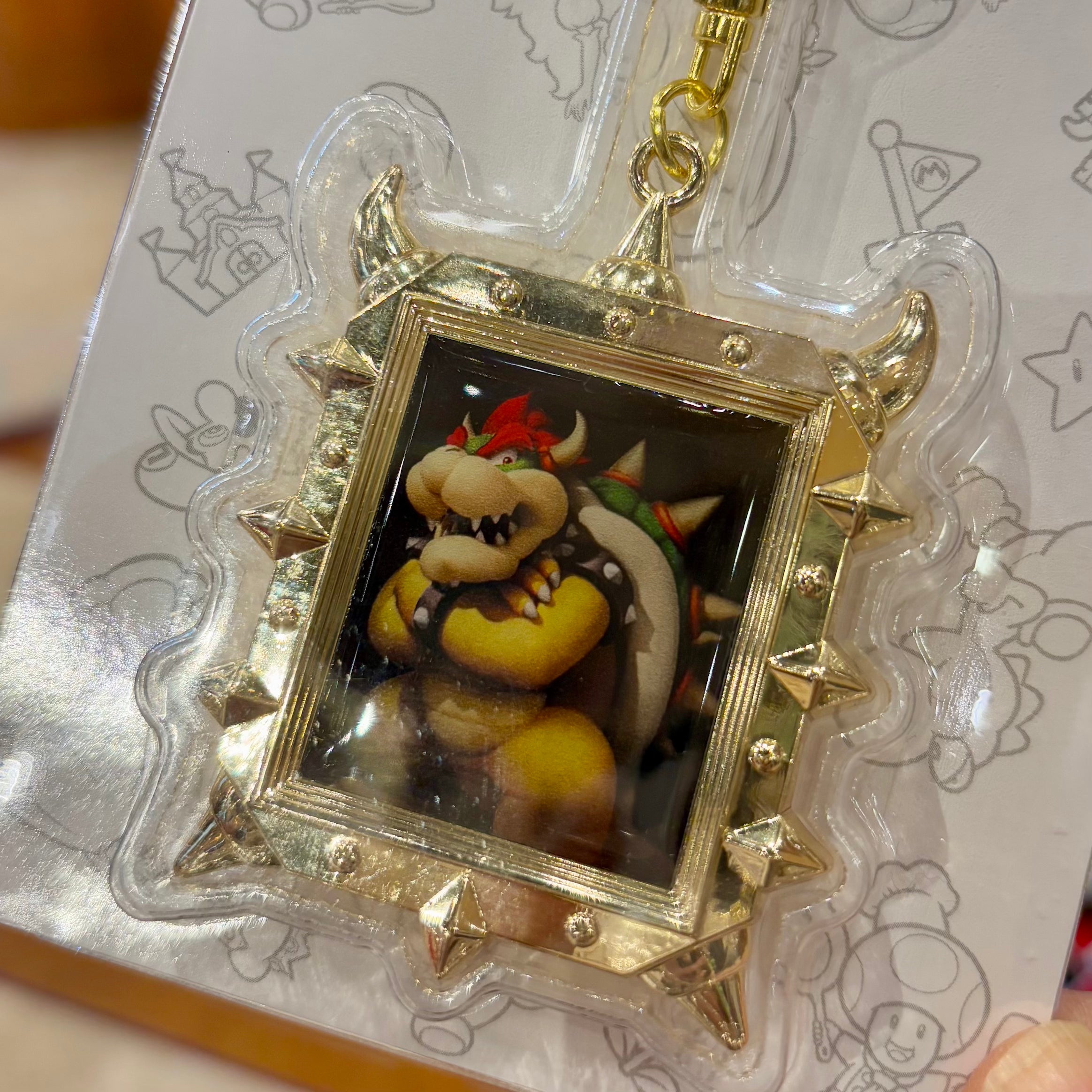 【訂貨】USJ Mario 庫巴相框型鑰匙扣