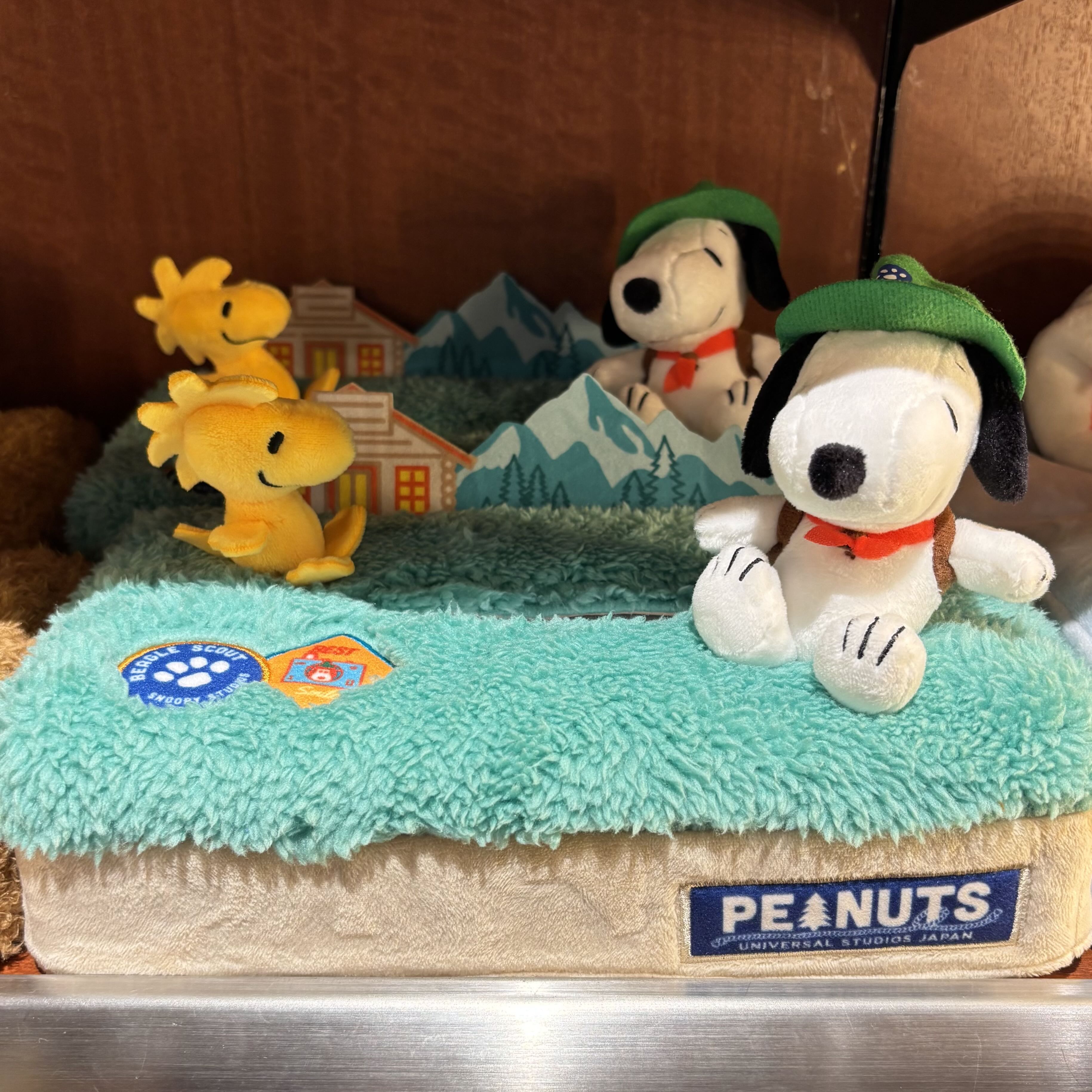 【訂貨】USJ Peanuts Snoopy Beagle Scout 露營童軍系列 - Snoopy & Woodstock 紙巾盒套