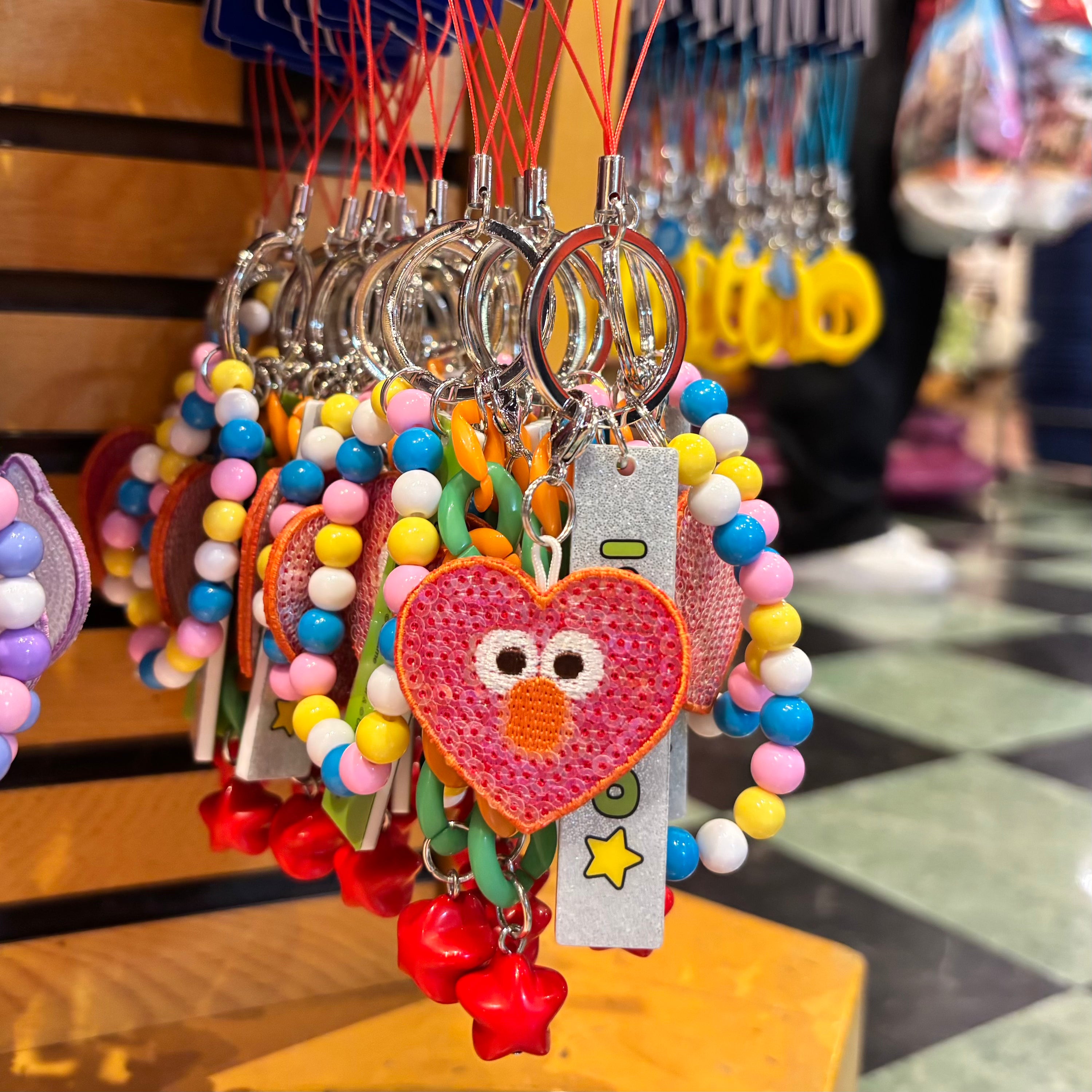 USJ 芝麻街 Elmo 心形牌 鑰匙扣 吊飾 (I Love Elmo)