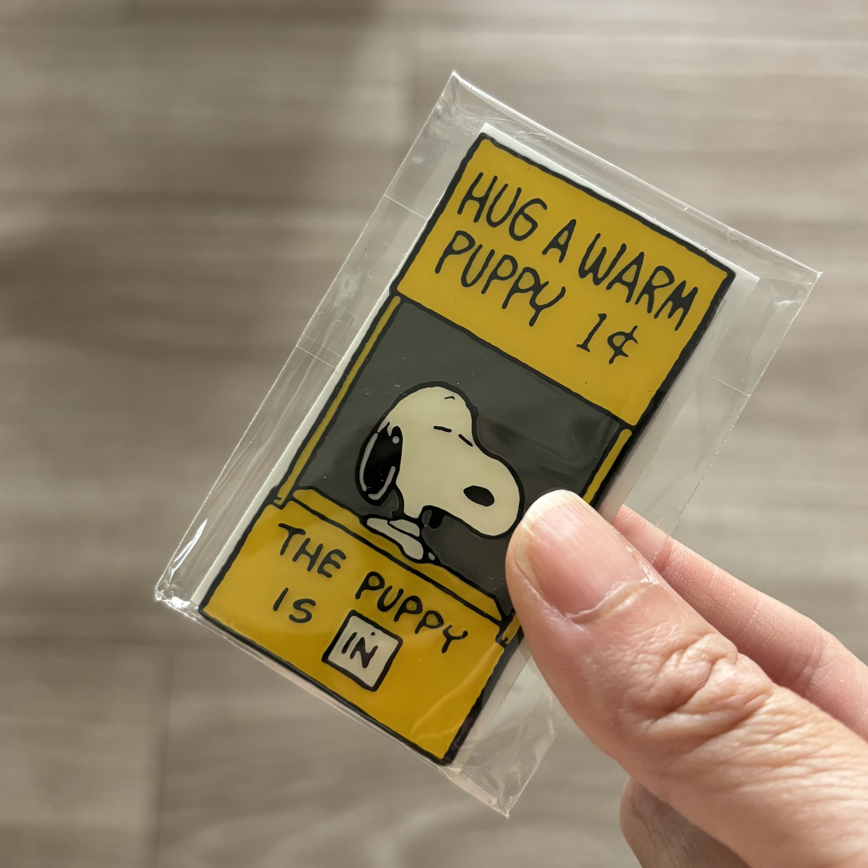 【訂貨】Snoopy Museum 東京史努比博物館 - Hug a warm puppy Snoopy 磁石 磁鐵貼