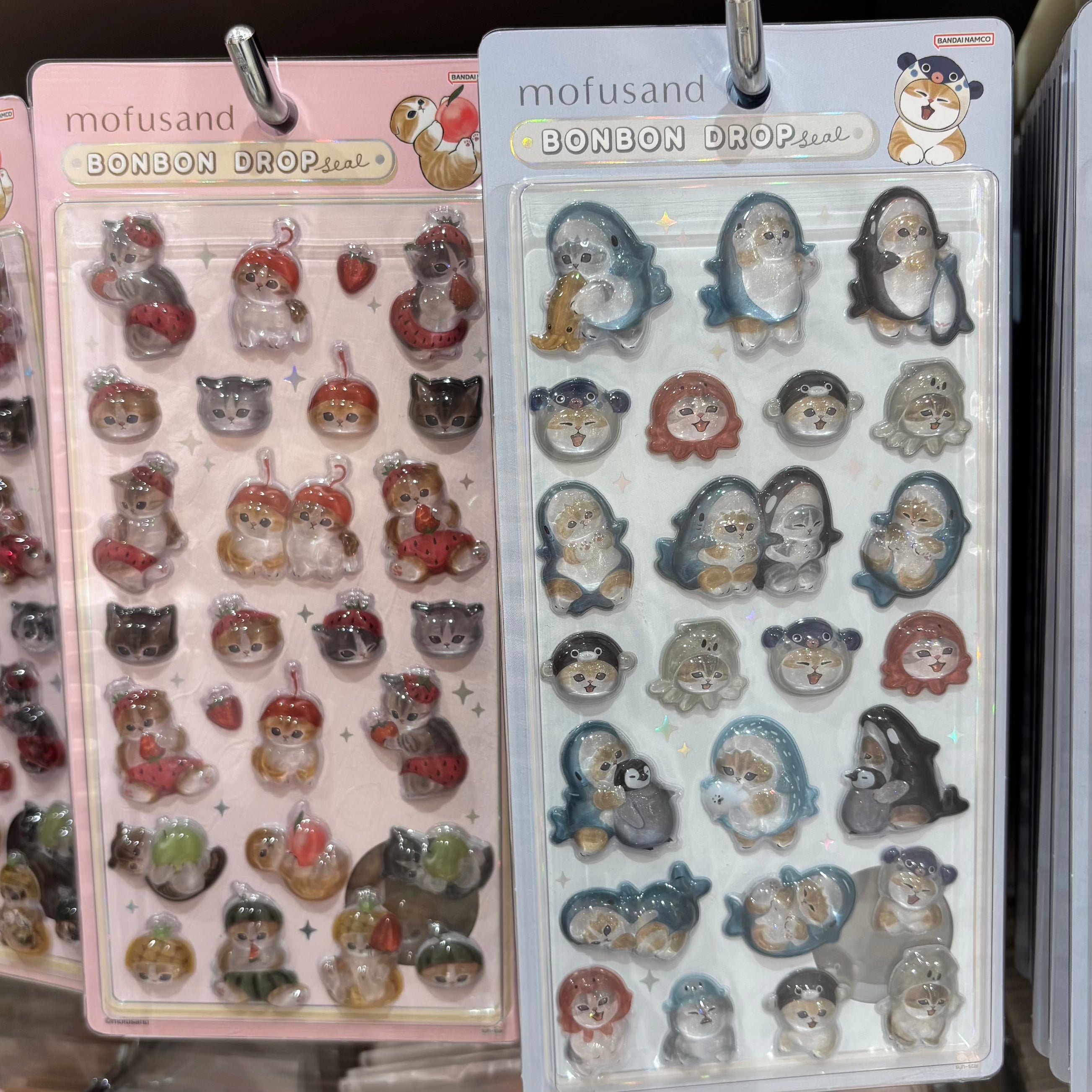 Mofusand 鯊魚貓 Bonbon Drop 立體貼紙