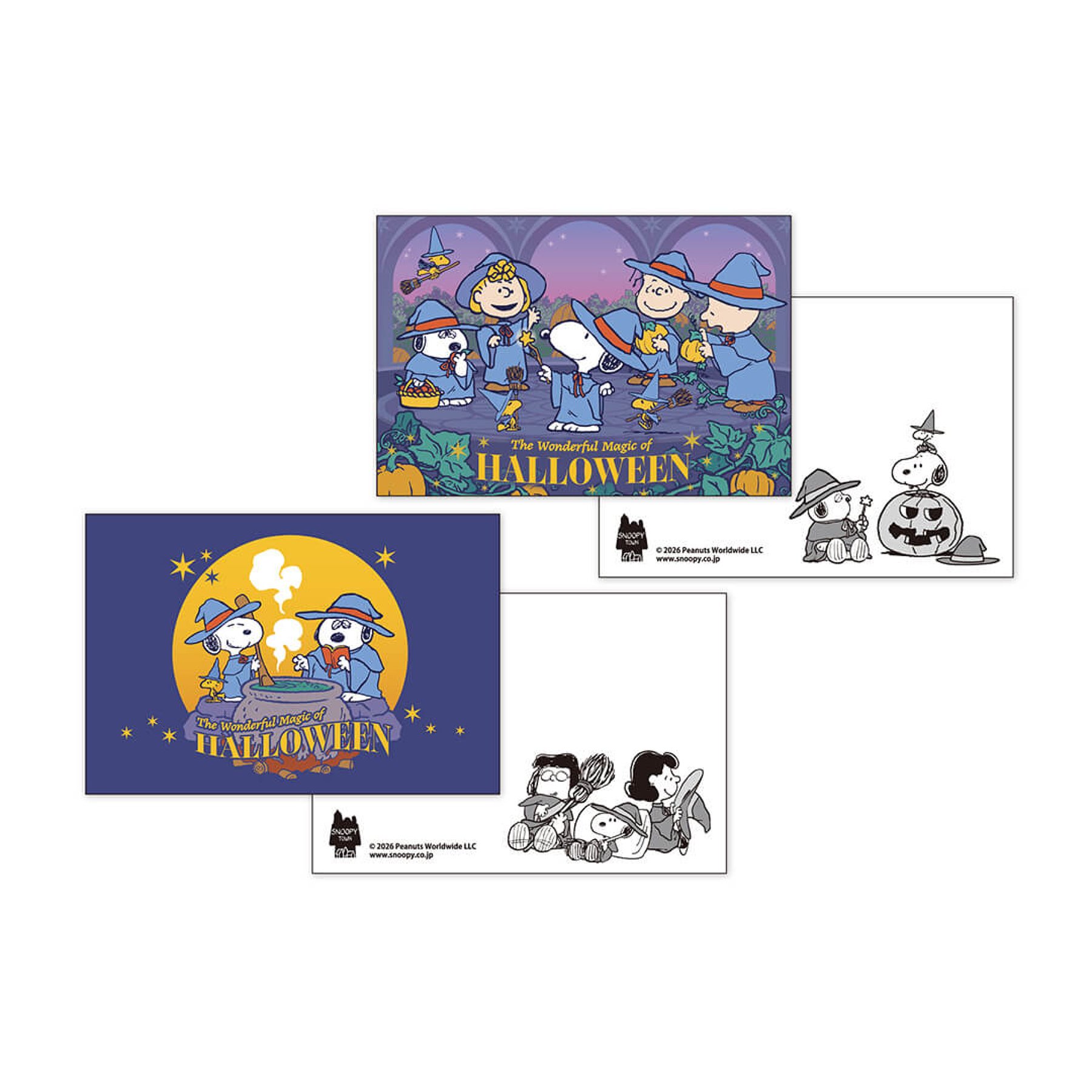 【預訂｜9月】Snoopy Town 萬聖節系列 MAGICAL HALLOWEEN - 明信片 2pcs