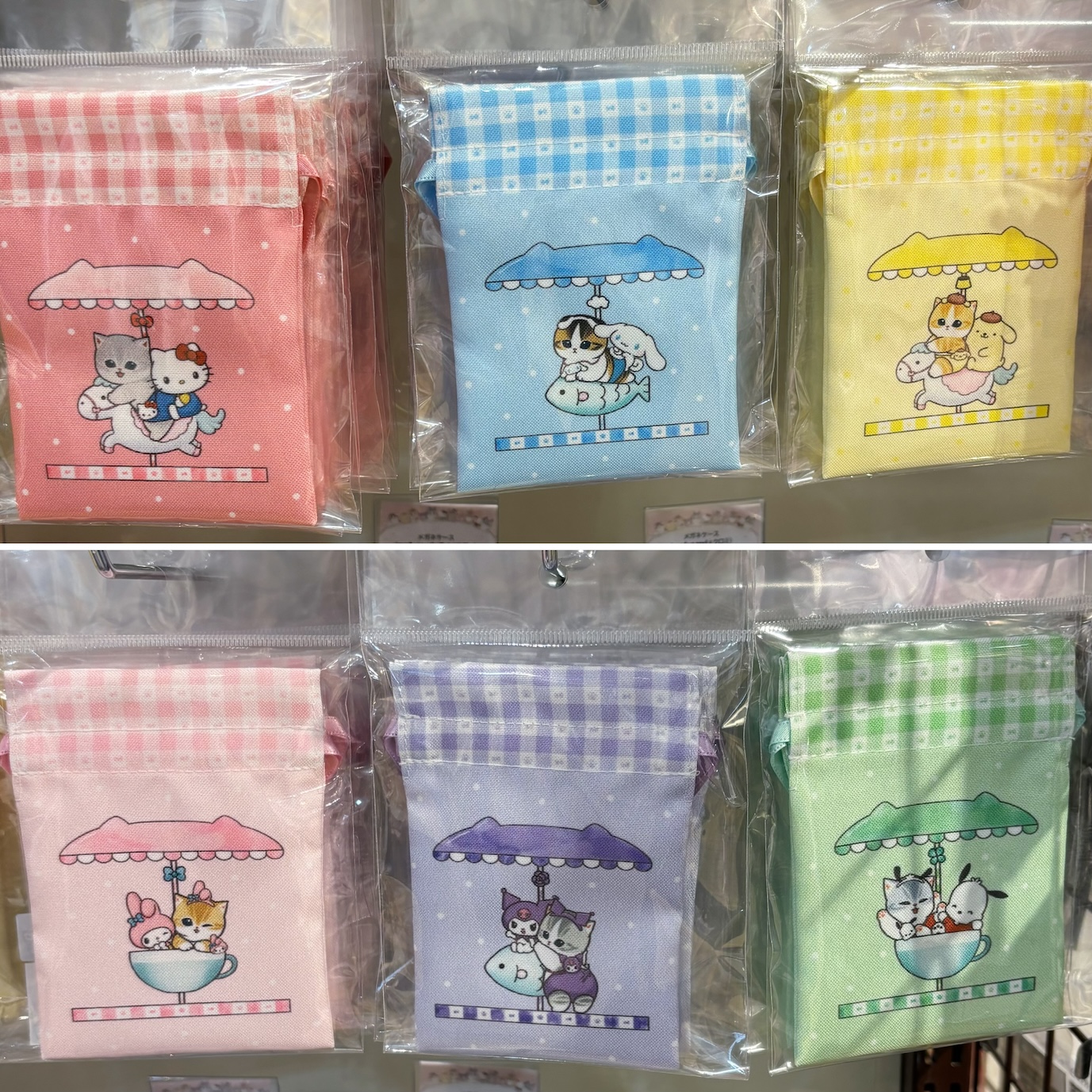 【預訂｜5月】Mofusand x Sanrio 聯乘系列 第三彈 - 迷你索繩袋