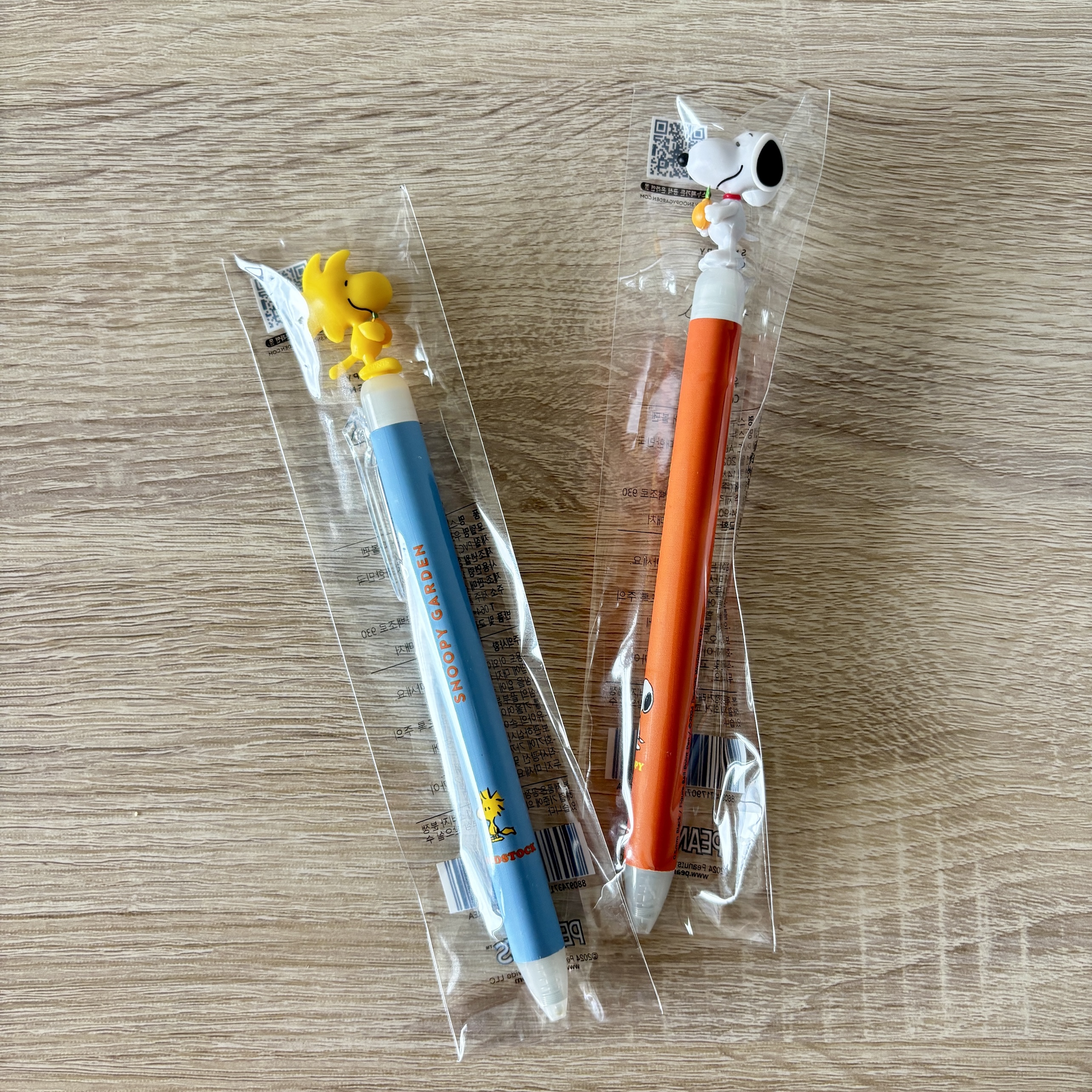 【訂貨】SNOOPY GARDEN 史努比庭園 韓國濟州島限定 - Snoopy & Woodstock 柑橘主題 黑色原子筆
