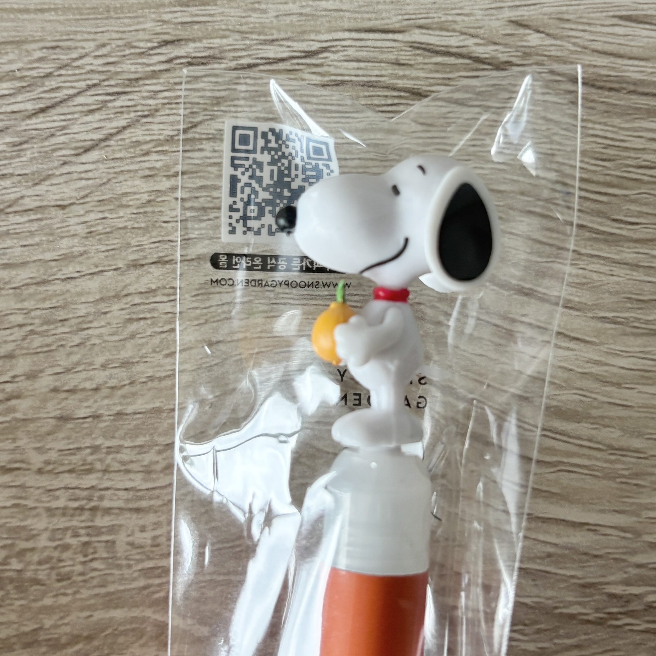 【訂貨】SNOOPY GARDEN 史努比庭園 韓國濟州島限定 - Snoopy & Woodstock 柑橘主題 黑色原子筆