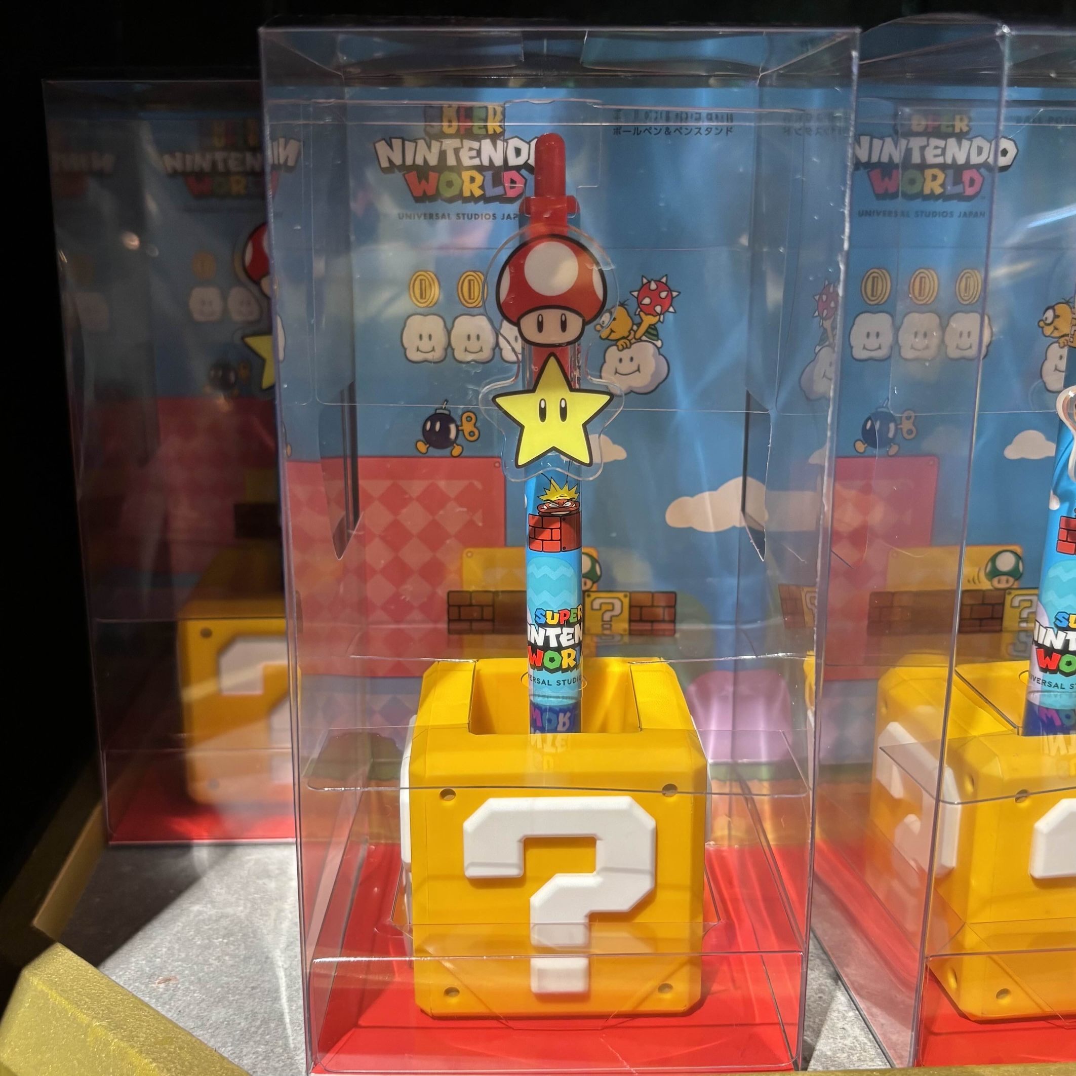 【訂貨】USJ Mario 問號方塊筆座連原子筆