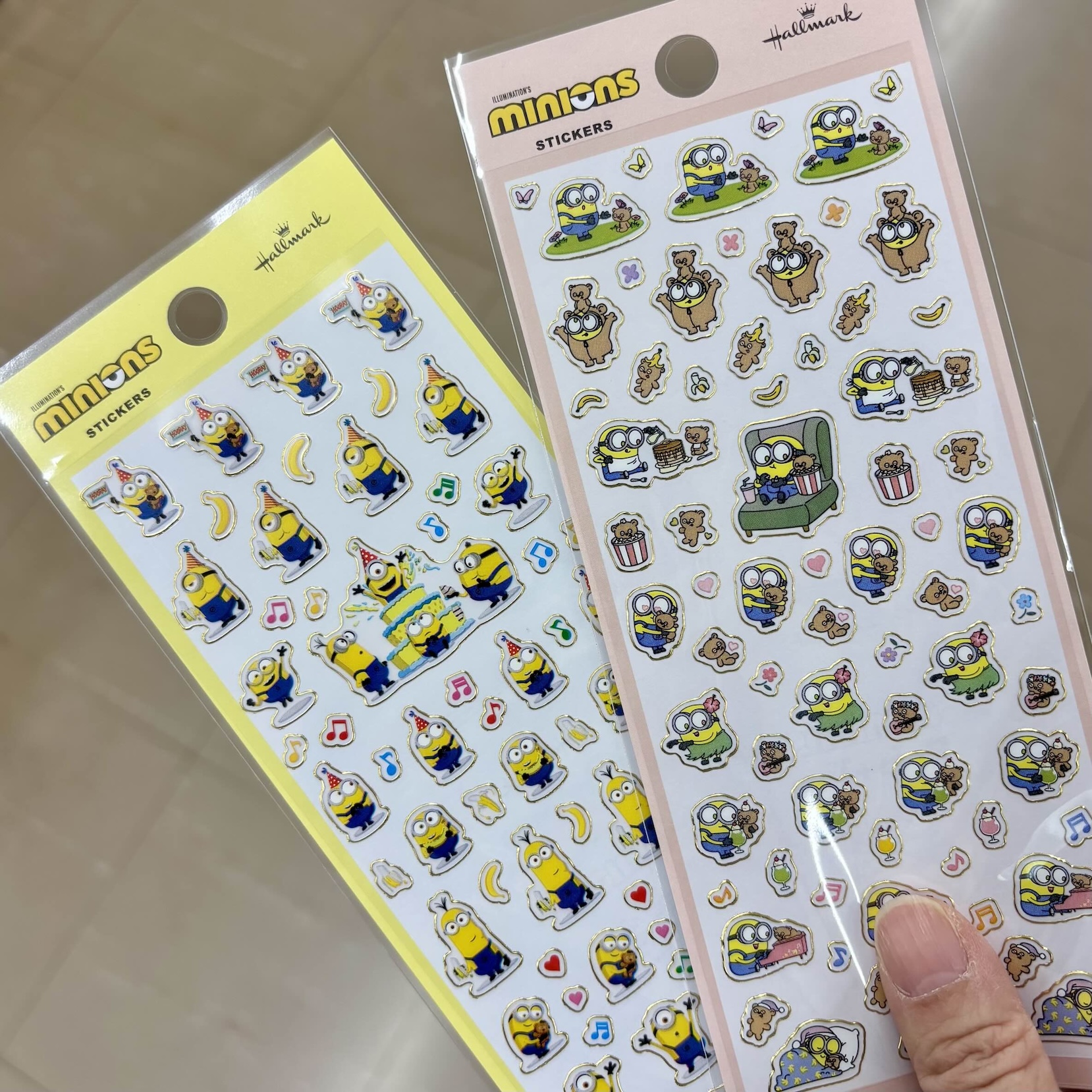 【訂貨】Minions Bob & Tim 迷你貼紙