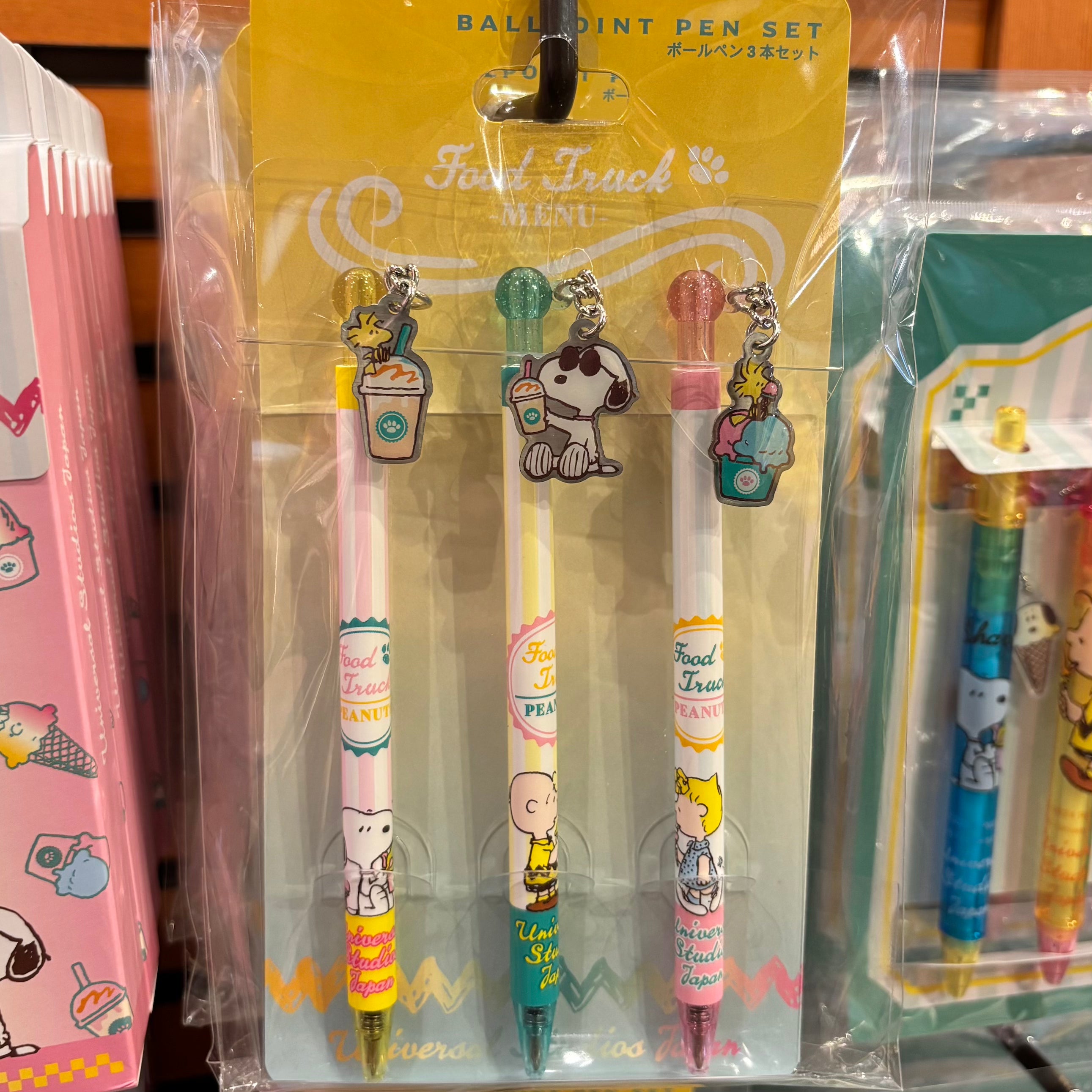 USJ Peanuts Food Truck 文具 - 鉛子筆套裝(3pcs)