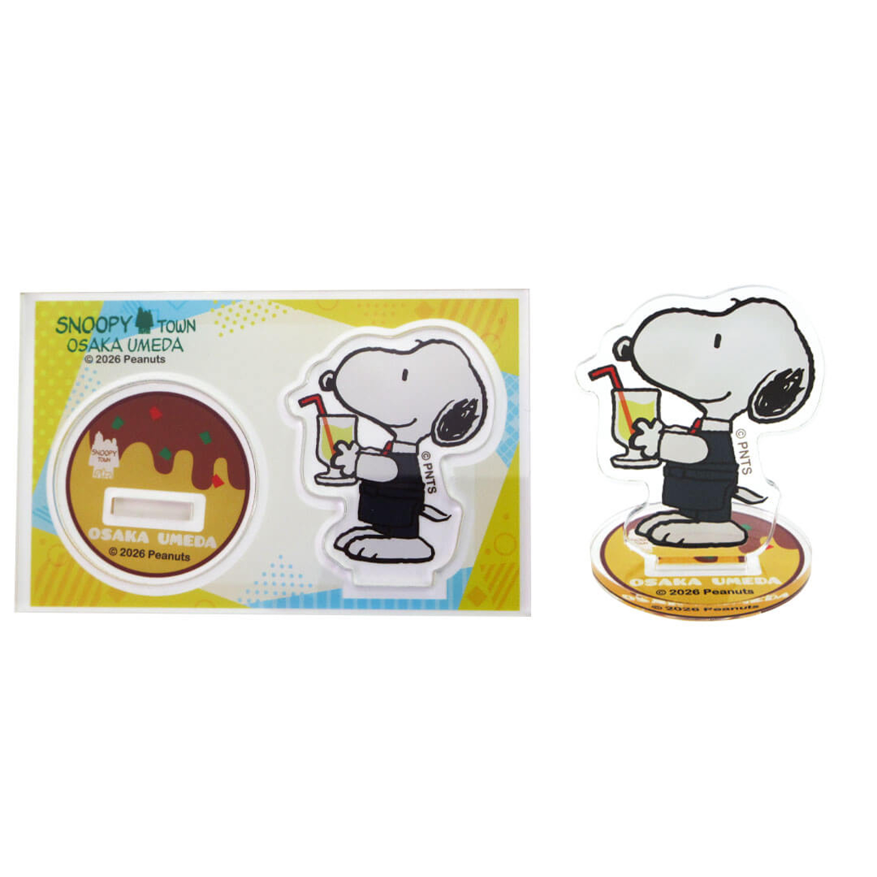 【訂貨】Snoopy Town 大阪梅田店限定「當地美食」系列 - Snoopy 章魚燒立牌