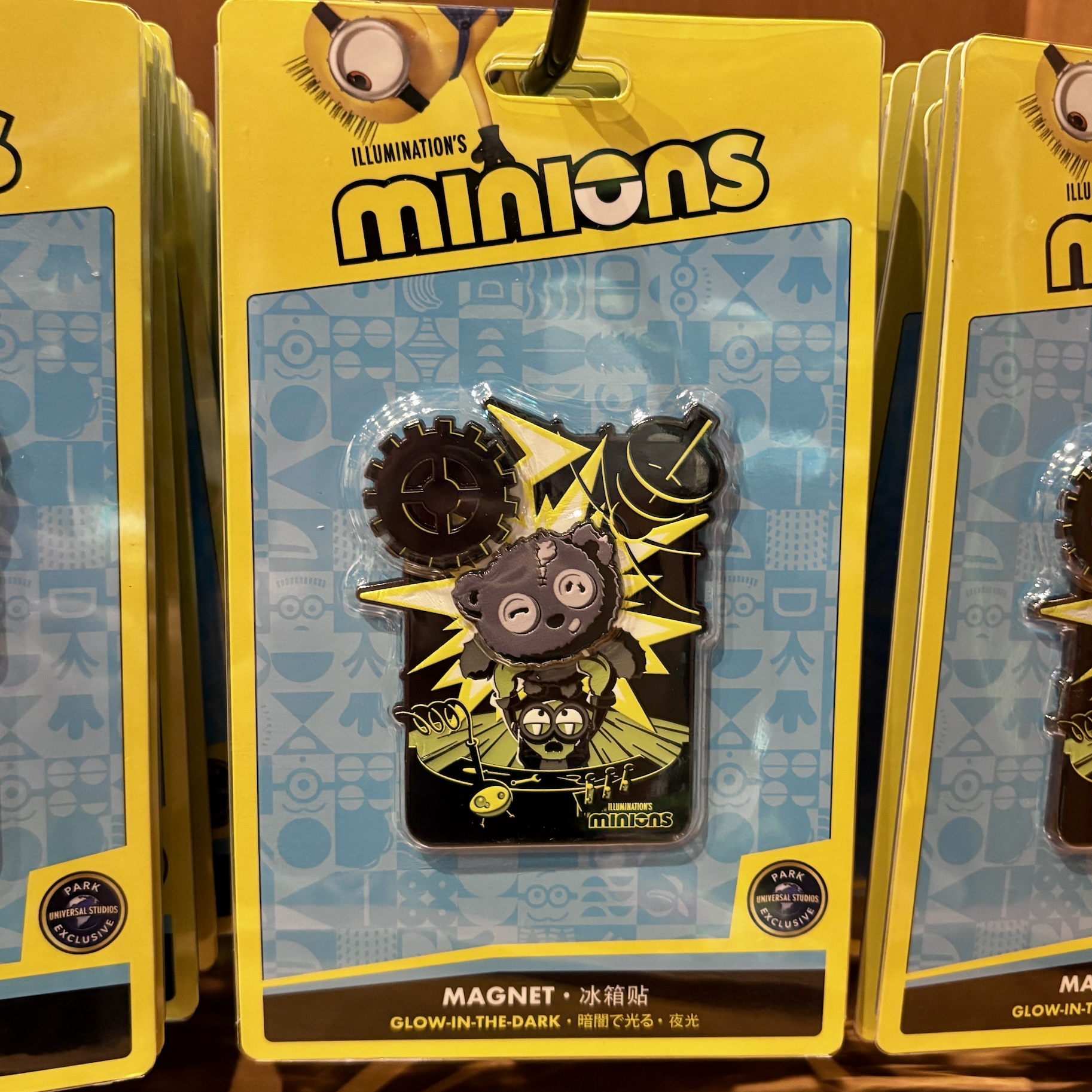 【訂貨】USJ Halloween 2026 Monster Minions - 科學怪人Bob 喪屍Tim 磁石 磁鐵貼（夜光）