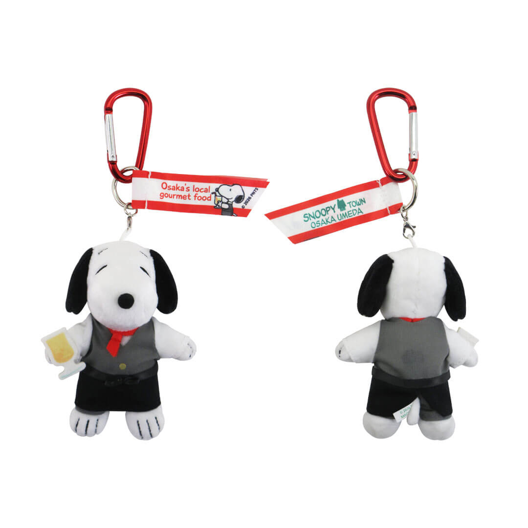 【訂貨】Snoopy Town 大阪梅田店限定「當地美食」系列 - 公仔掛飾