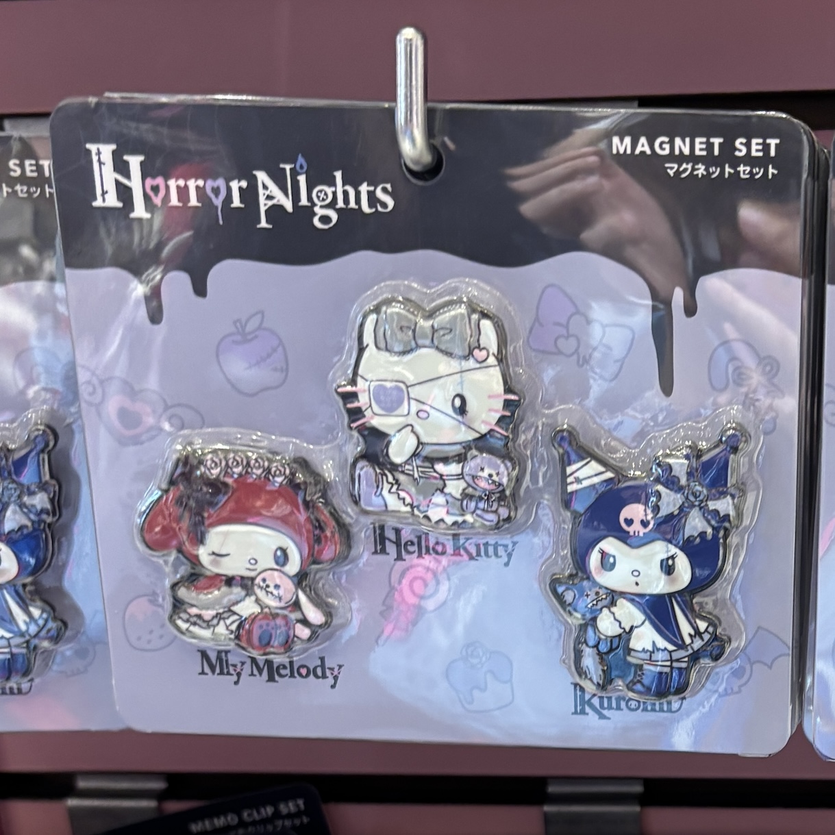 USJ Halloween Horror Nights Kuromi x Hello Kitty x Melody - Magnet Set