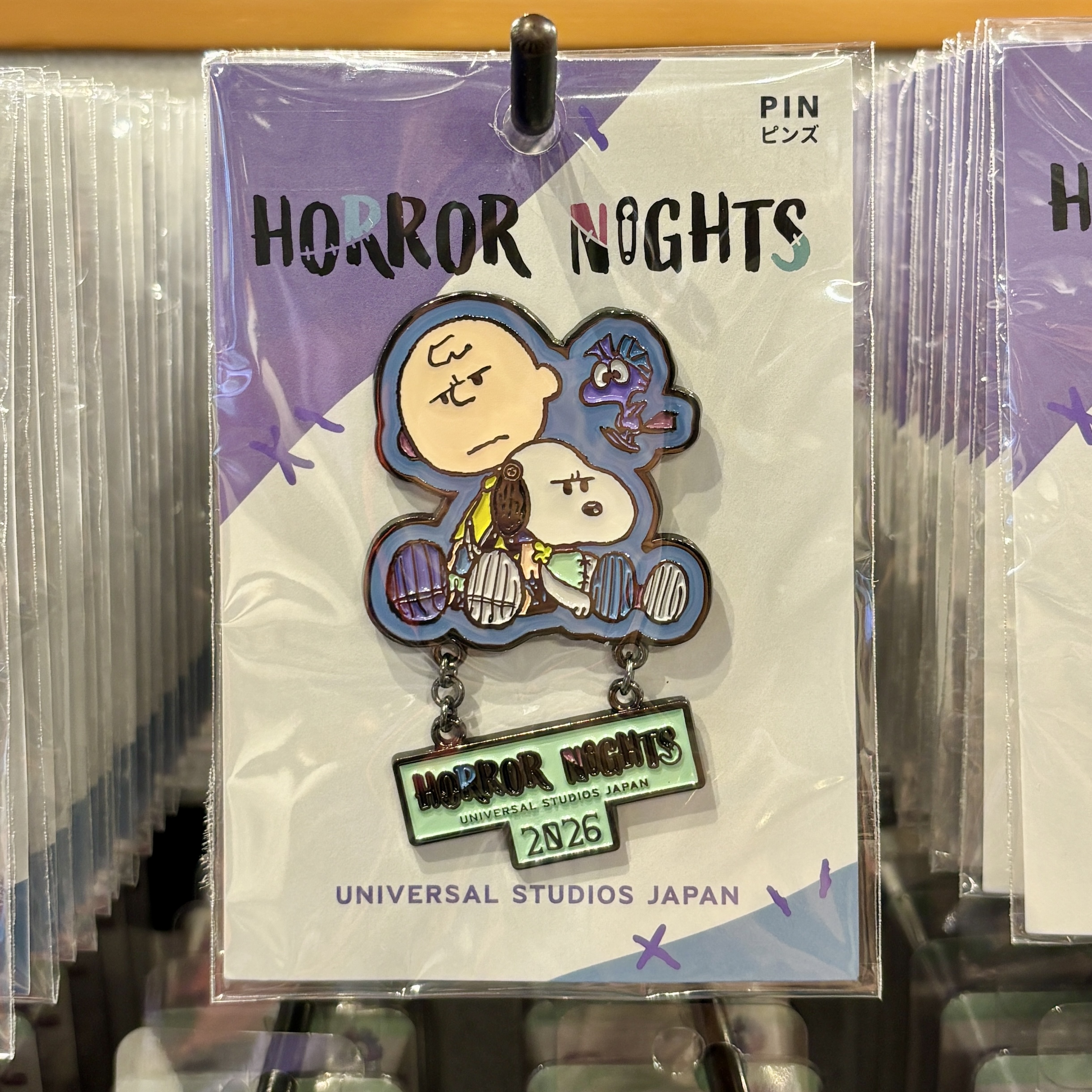 【訂貨】USJ Halloween Snoopy Horror Nights 2026 - 金屬襟章 胸針