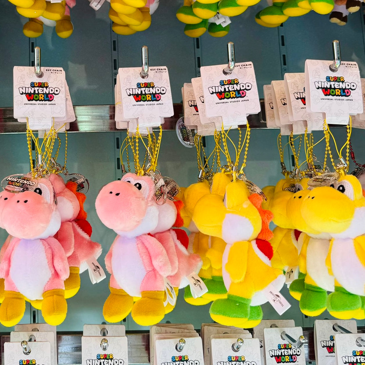 訂貨】USJ Nintendo World Yoshi 透明牌小吊飾（黃/ 粉紅）