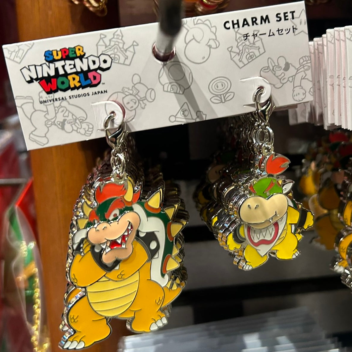 【訂貨】USJ Mario Luigi 奇諾比奧 庫巴 Pair Charm Set