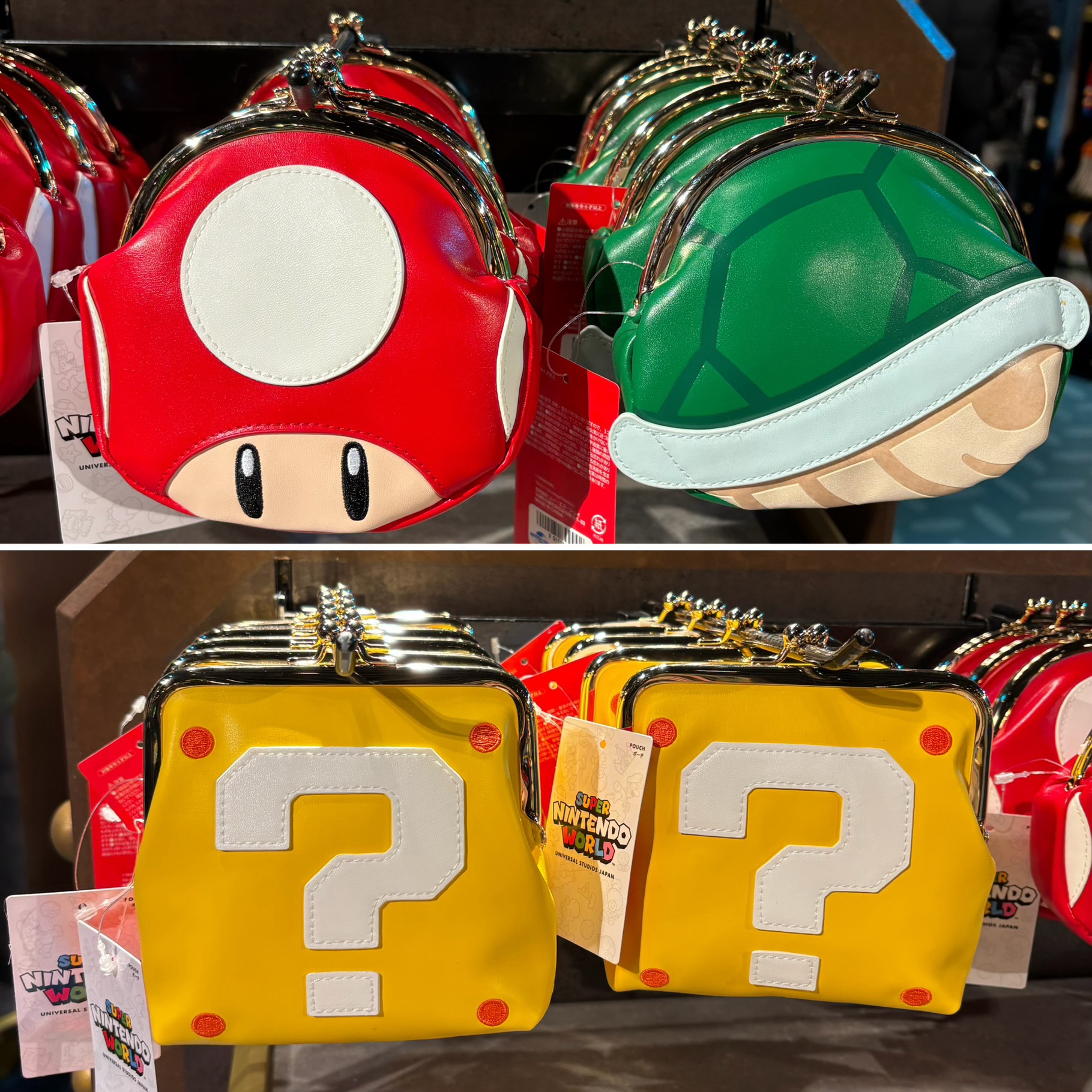 【訂貨】USJ Mario 蘑菇 問號方塊 龜殼 口金包 小物收納袋