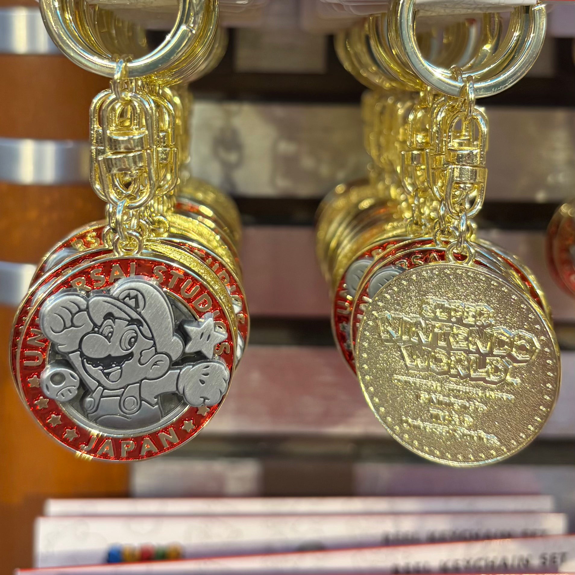 【訂貨】USJ Mario 金屬圓形鑰匙扣 鑰匙圈