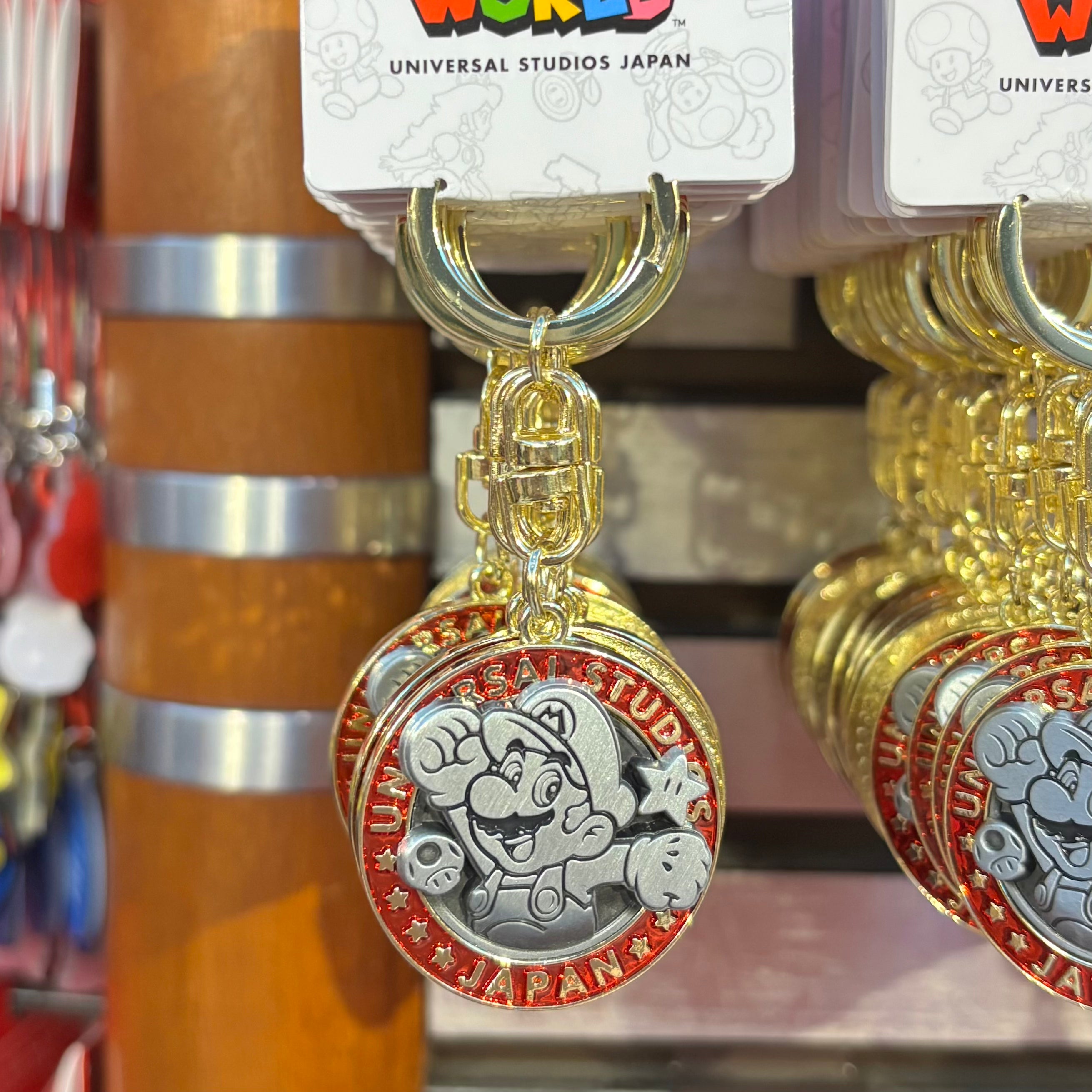 【訂貨】USJ Mario 金屬圓形鑰匙扣 鑰匙圈