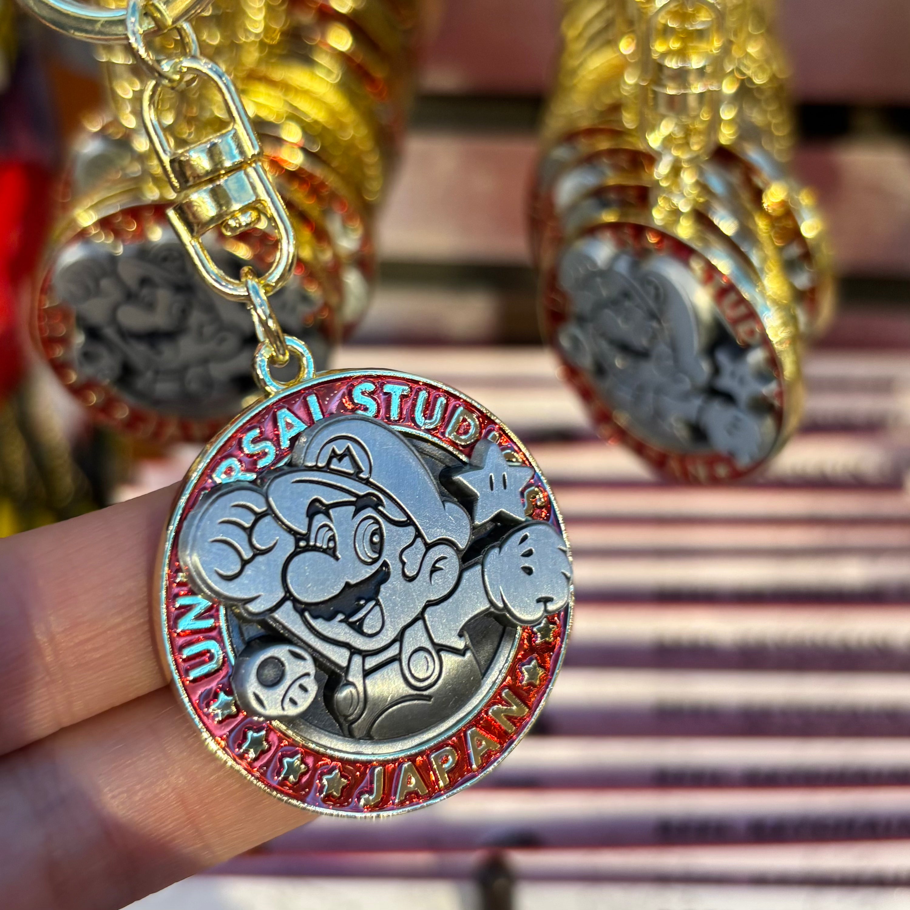 【訂貨】USJ Mario 金屬圓形鑰匙扣 鑰匙圈