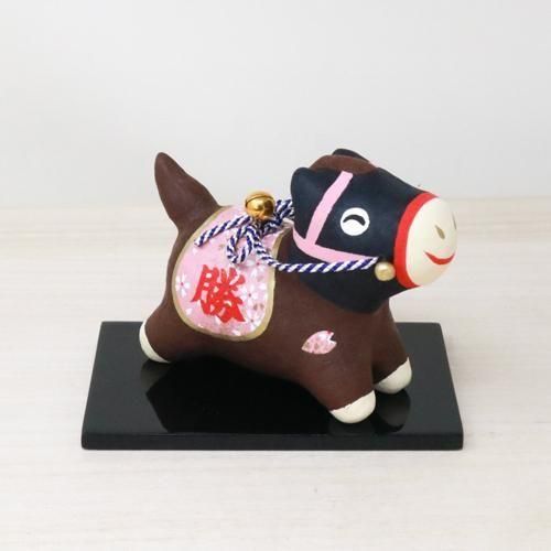 【訂貨】日本 新年 緣起物 馬年開運擺設 紙張子(櫻花 勝馬)