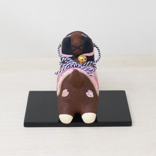 【訂貨】日本 新年 緣起物 馬年開運擺設 紙張子(櫻花 勝馬)