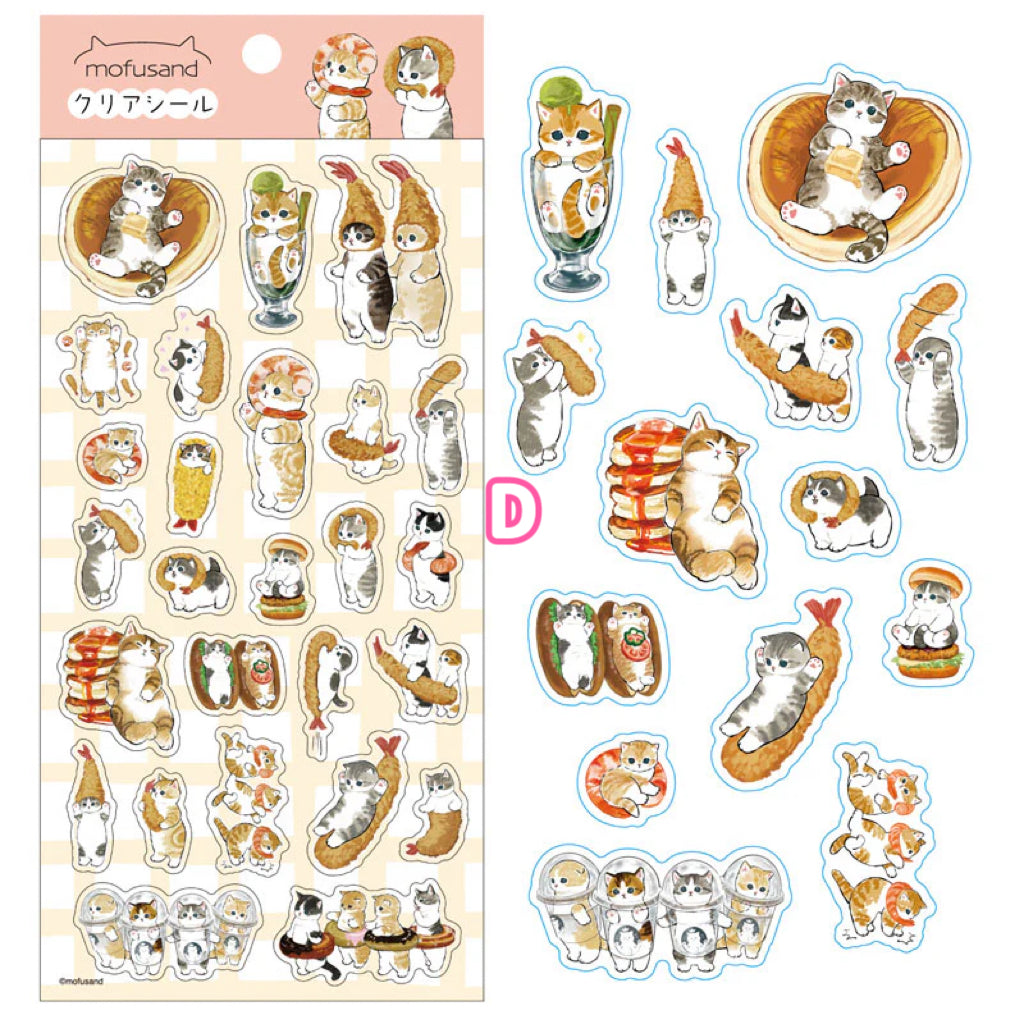 【訂貨】Mofusand 鯊魚貓 Clear Seal 貼紙