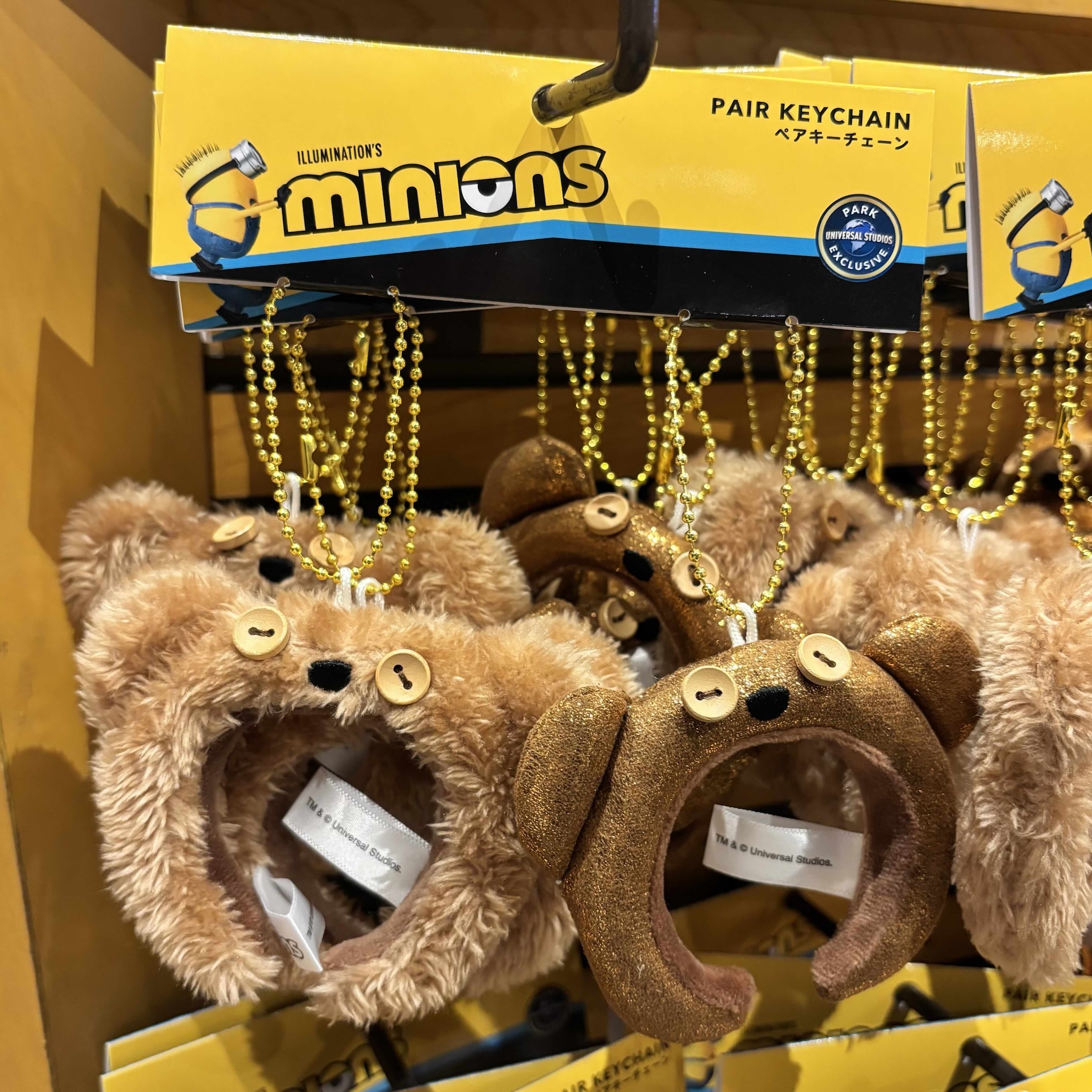 【訂貨】USJ Tim熊 迷你頭箍掛飾 Pair Keychain Set