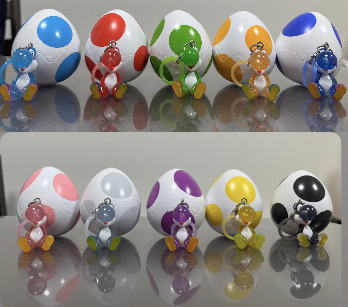 【訂貨】任天堂 Super Mario Yoshi 耀西彩蛋掛飾扭蛋（隨機抽)