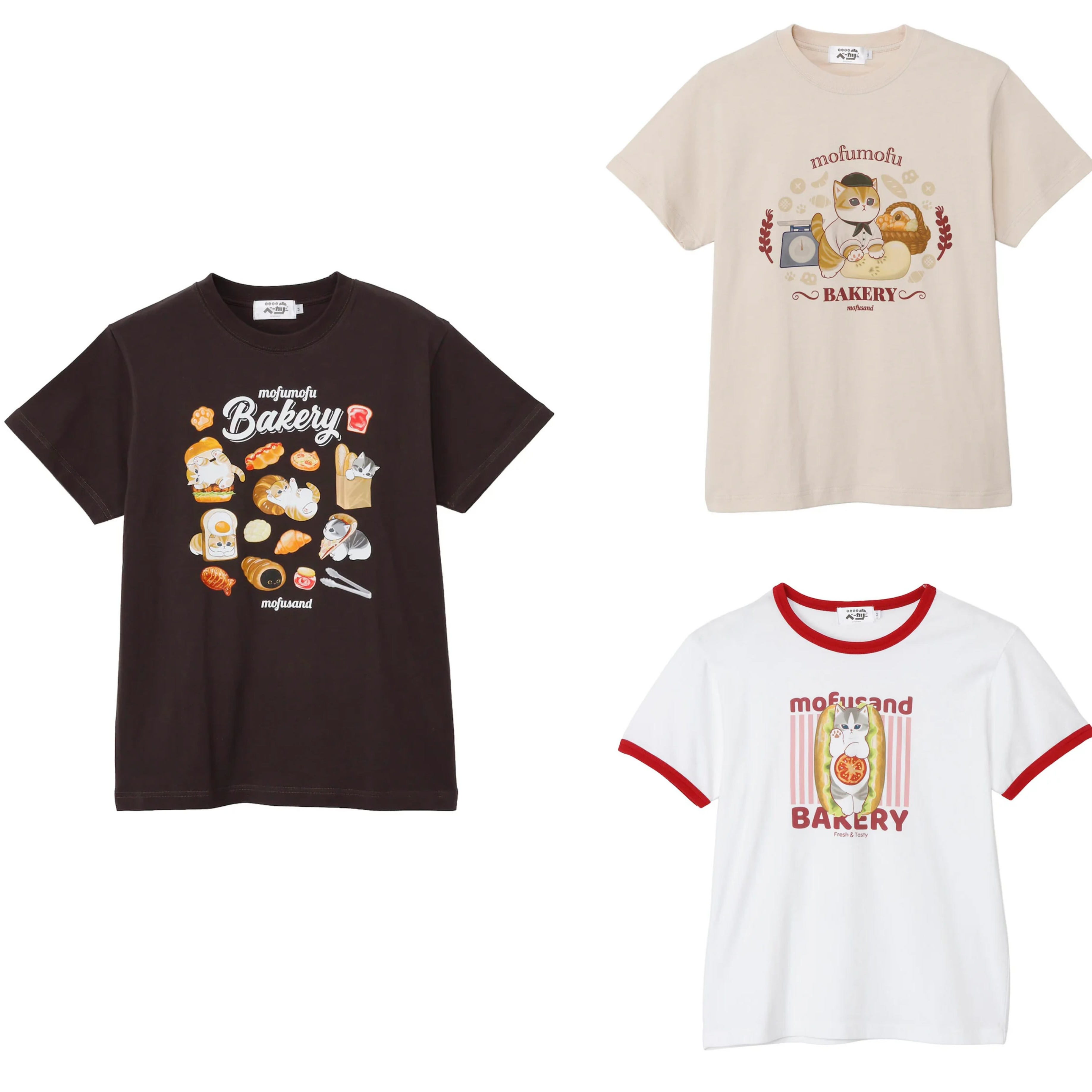 【訂貨】Mofusand mofumofu Bakery - Tshirt