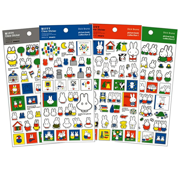 【訂貨】Miffy Picture Book Collection Clear Sticker 繪本貼紙 