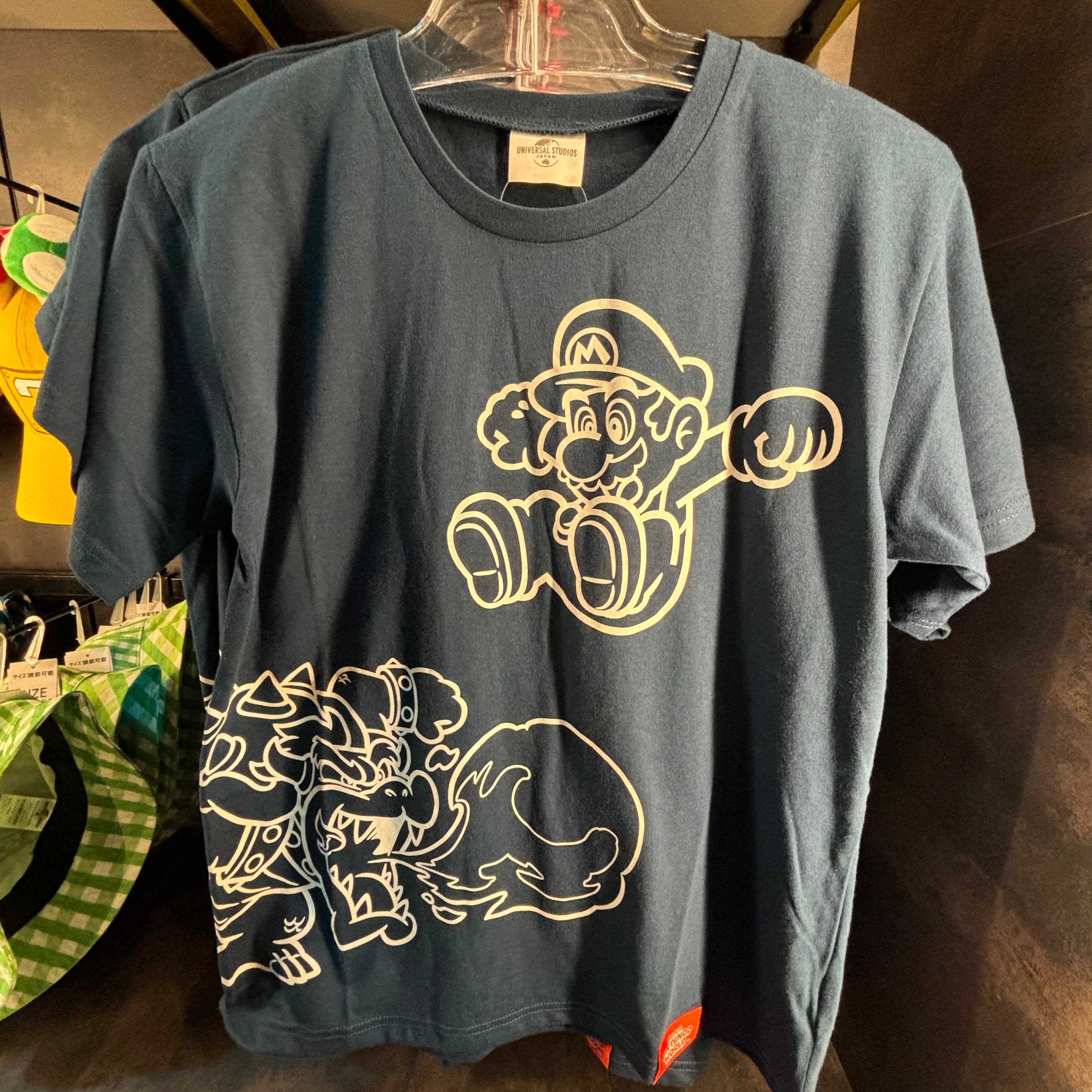 USJ 任天堂世界 Mario 庫巴 Tshirt （藍白）