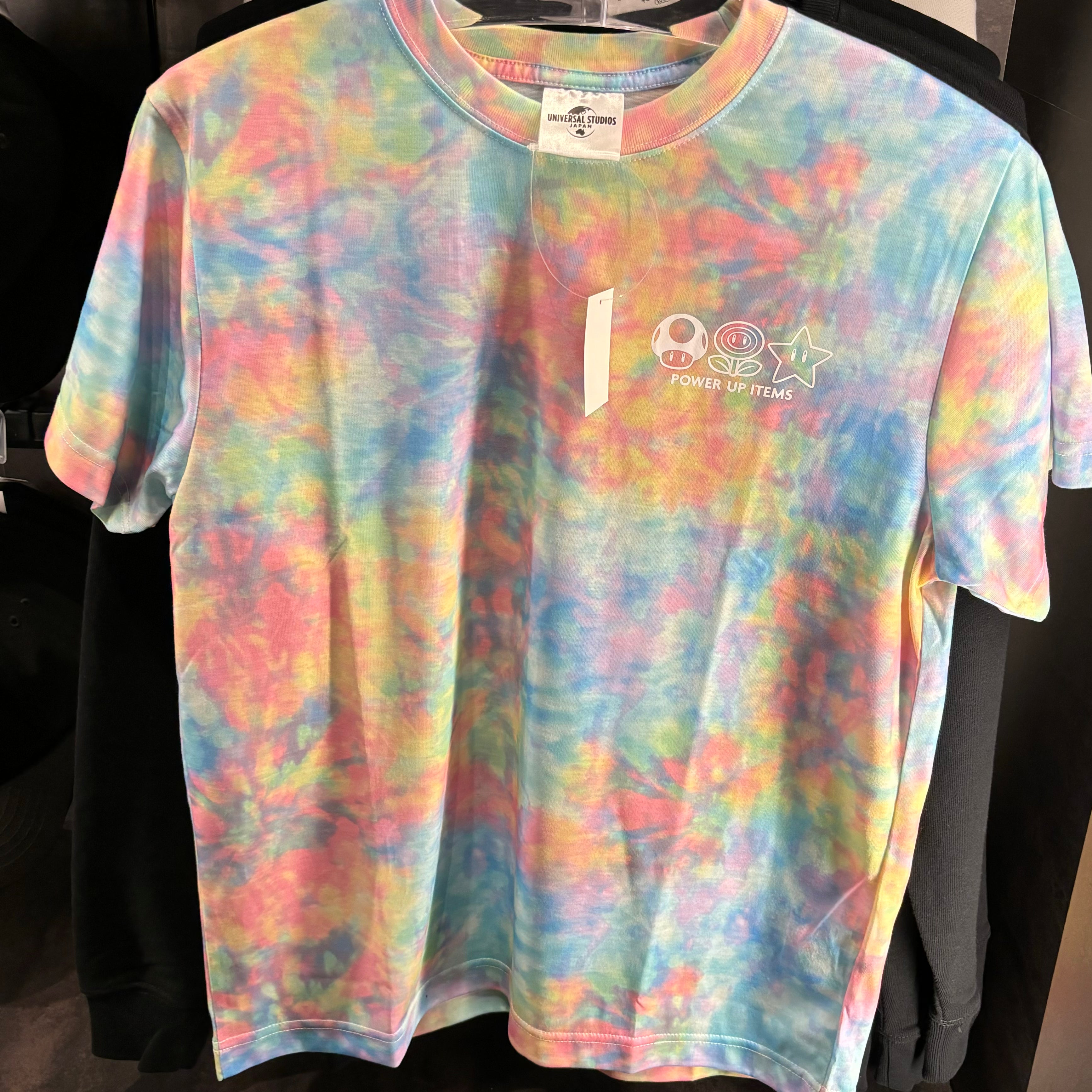 【訂貨】USJ Mario Power Up Items 道具圖案 彩色 Tshirt（藍）