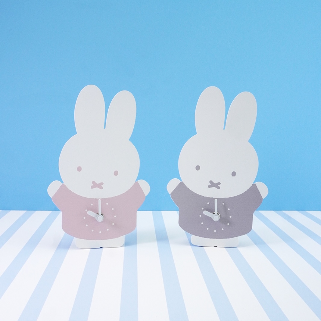 【預訂｜2月底】Miffy Style 限定 日本製 木製 坐檯鐘