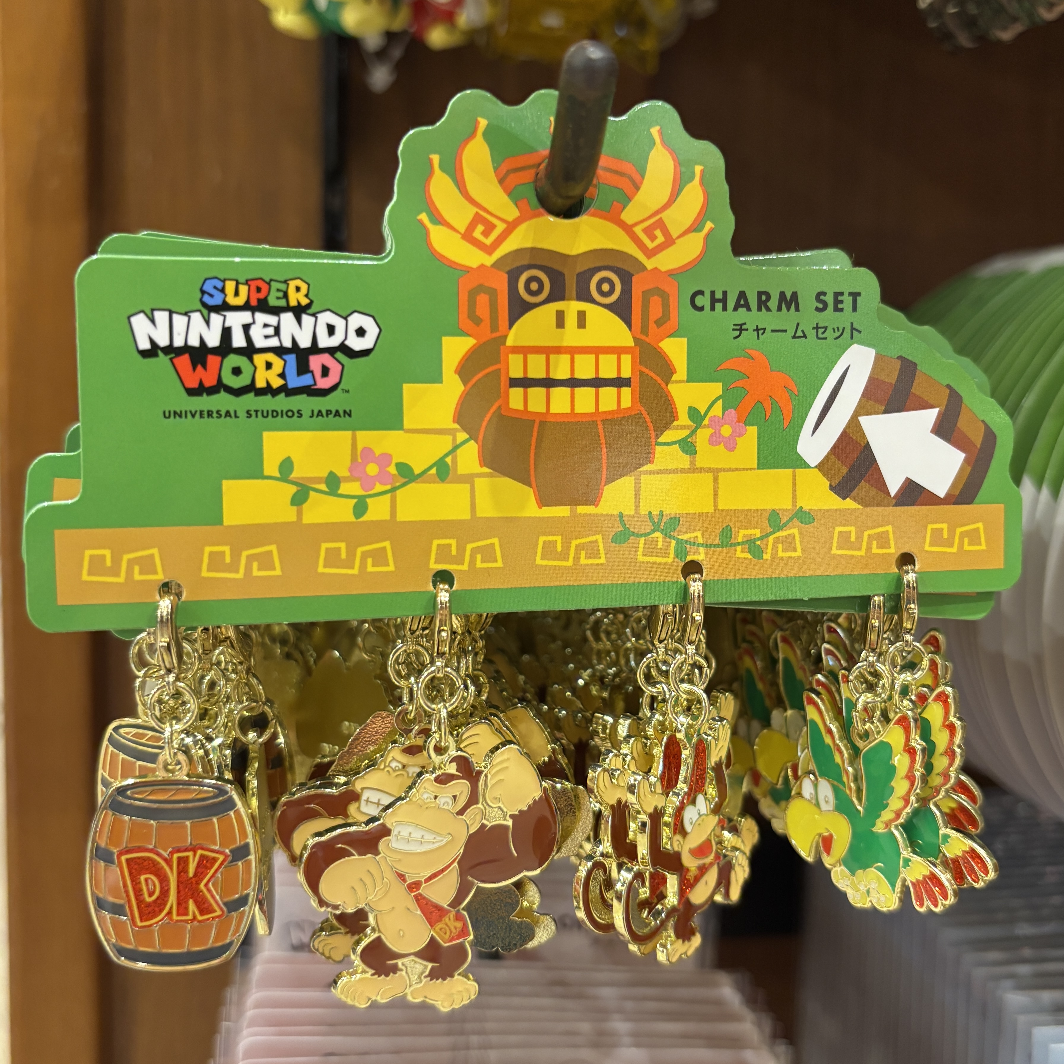 【訂貨】USJ 任天堂世界 Donkey Kong 系列 - 小吊飾 Metal Charm Set ４pcs