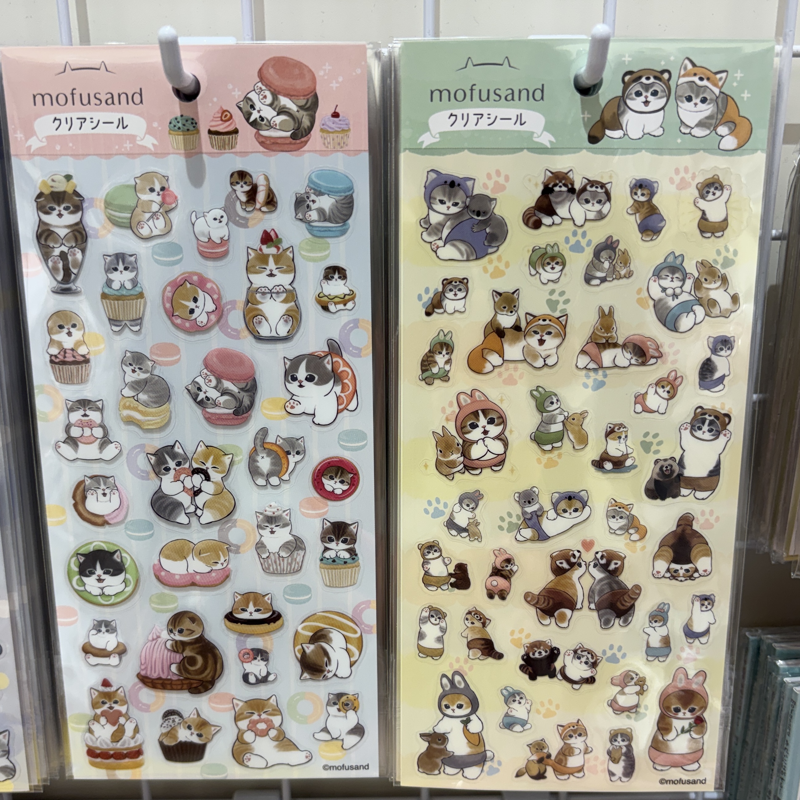 【訂貨】Mofusand 鯊魚貓 Clear Seal 貼紙