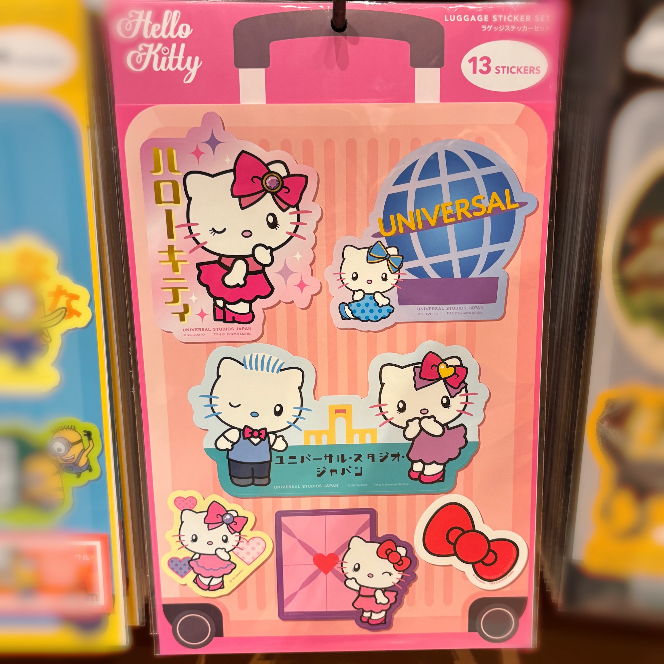 【訂貨】USJ Hello Kitty 旅行貼紙套裝 Luggage Sticker Set 13pcs