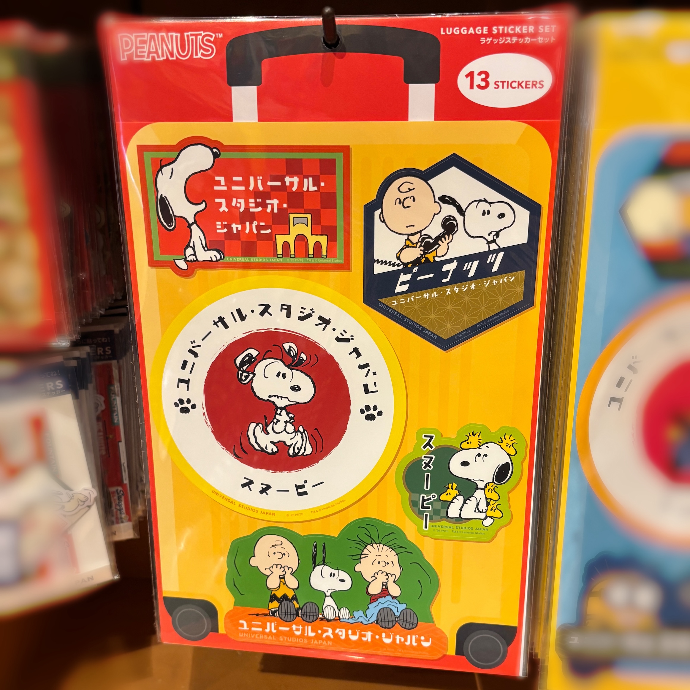 【訂貨】USJ Peanuts Snoopy 旅行貼紙套裝 Luggage Sticker Set 14pcs