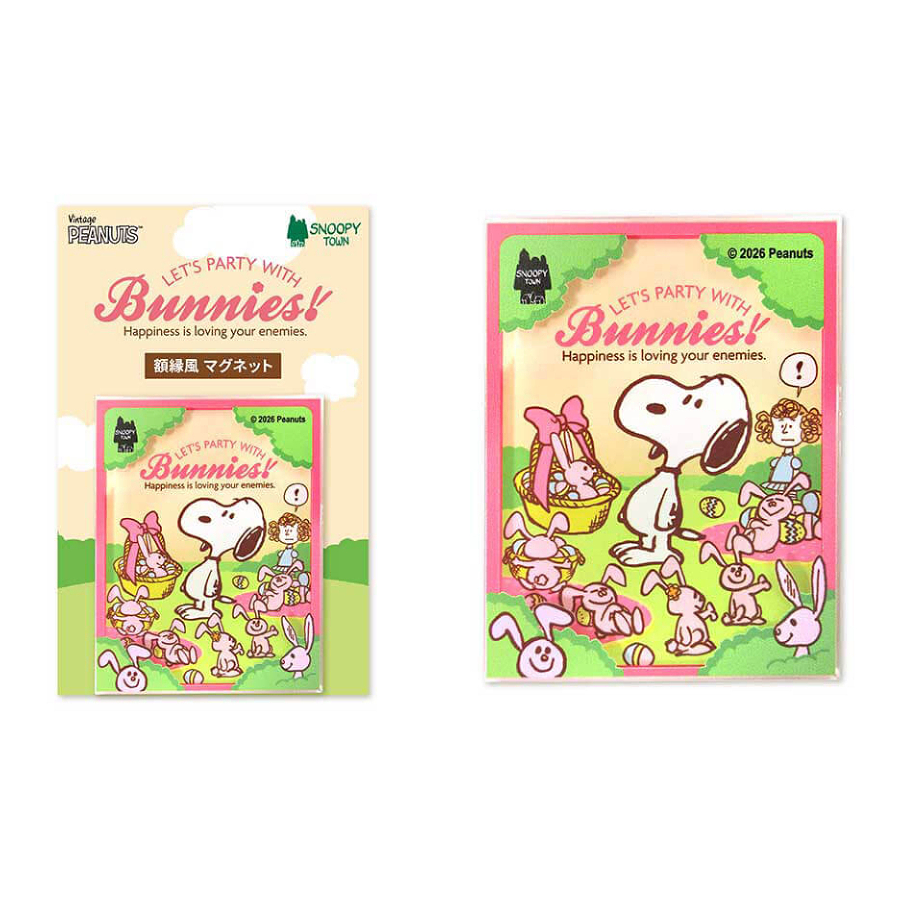 【預訂】Snoopy Town Easter 2026「LET’S PARTY WITH Bunnies!」復活節系列 - 磁石 磁鐵貼