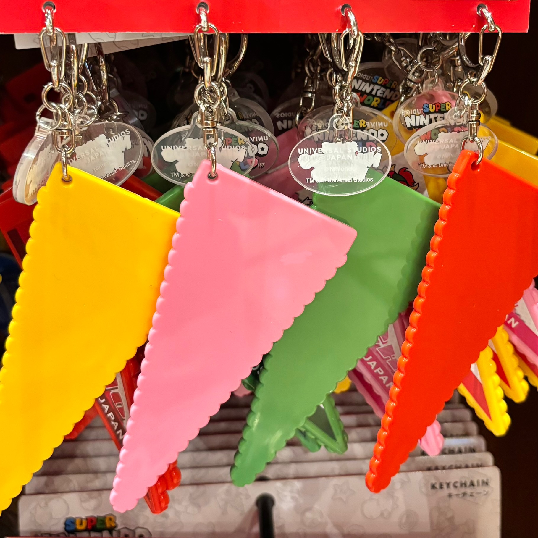 【訂貨】USJ 任天堂世界 Mario x Luigi x 碧姬公主 x 庫巴 旗仔鑰匙扣 鑰匙圈