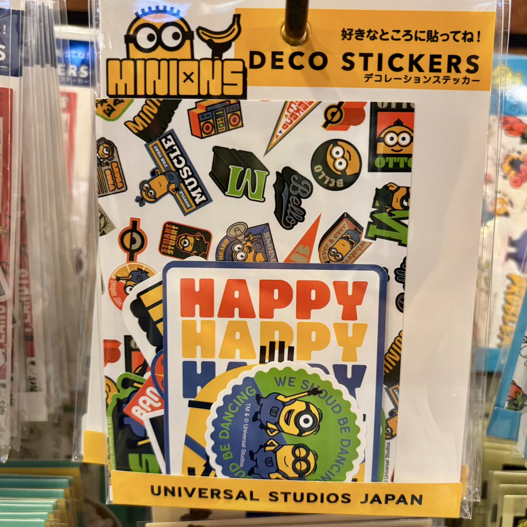 【訂貨】USJ Minions 貼紙套裝 Sticker Set 10pcs（Otto）