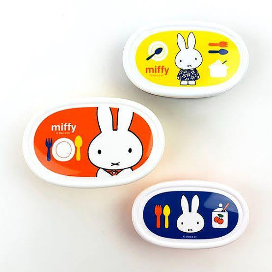 Miffy 3合1 食物盒 午餐盒 便當盒