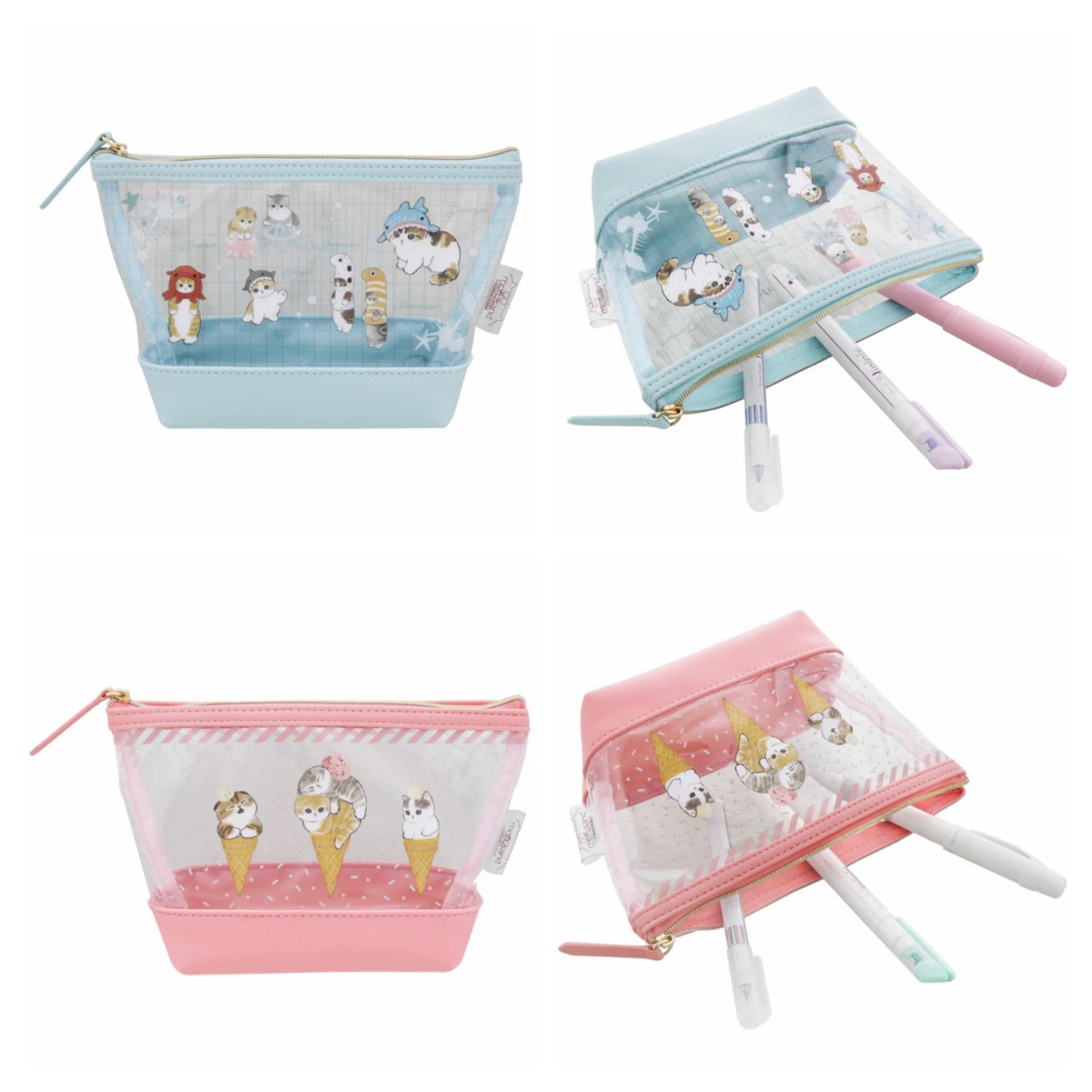 【訂貨】Mofusand 透明Pouch